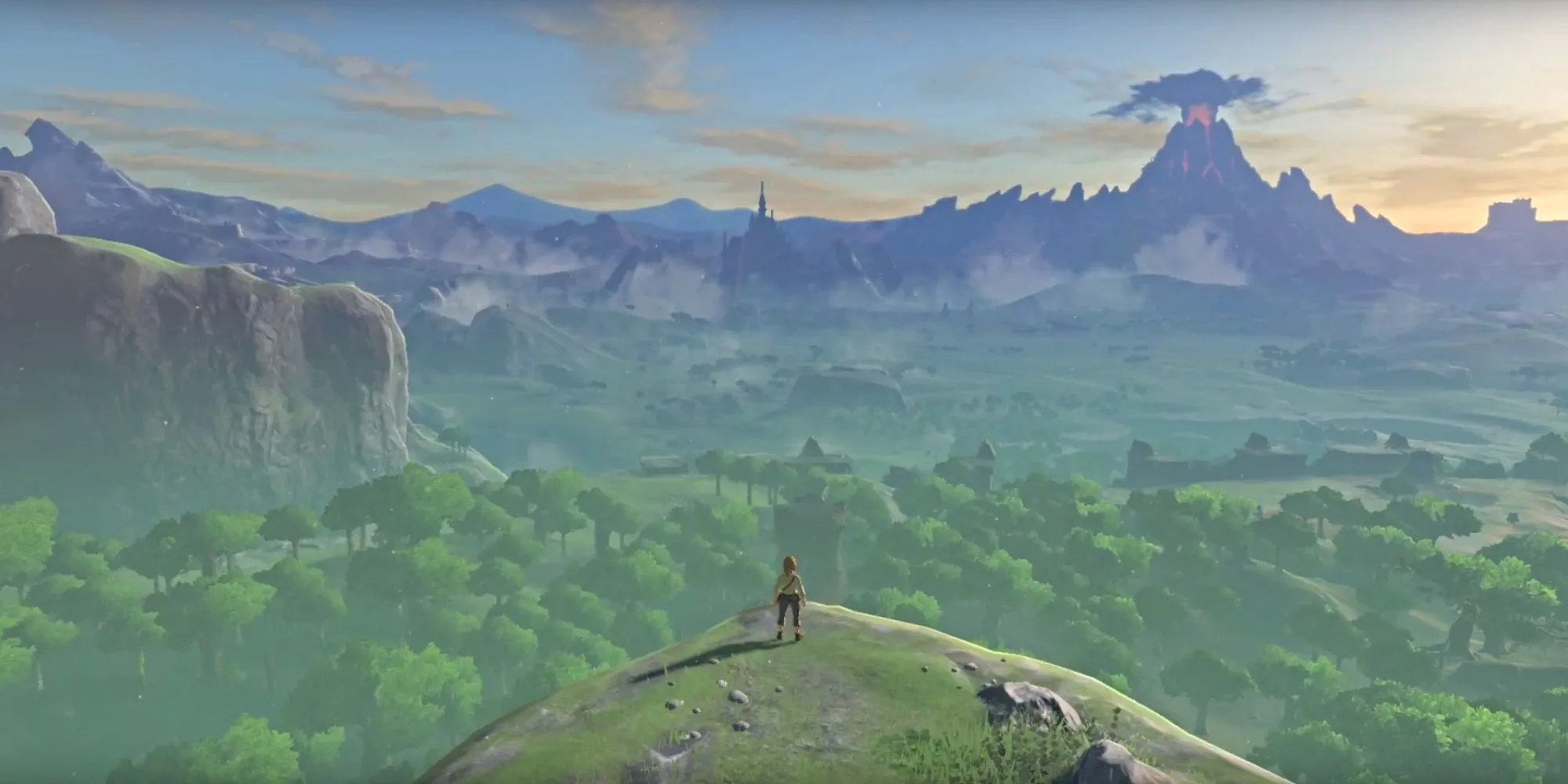 Link khám phá thế giới Hyrule rộng lớn trong Zelda: Breath of the Wild