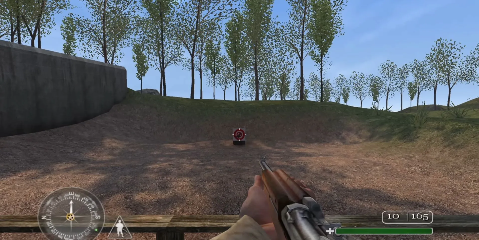 Một binh sĩ đang luyện tập bắn súng trong bối cảnh Call of Duty, tượng trưng cho những trận chiến ác liệt