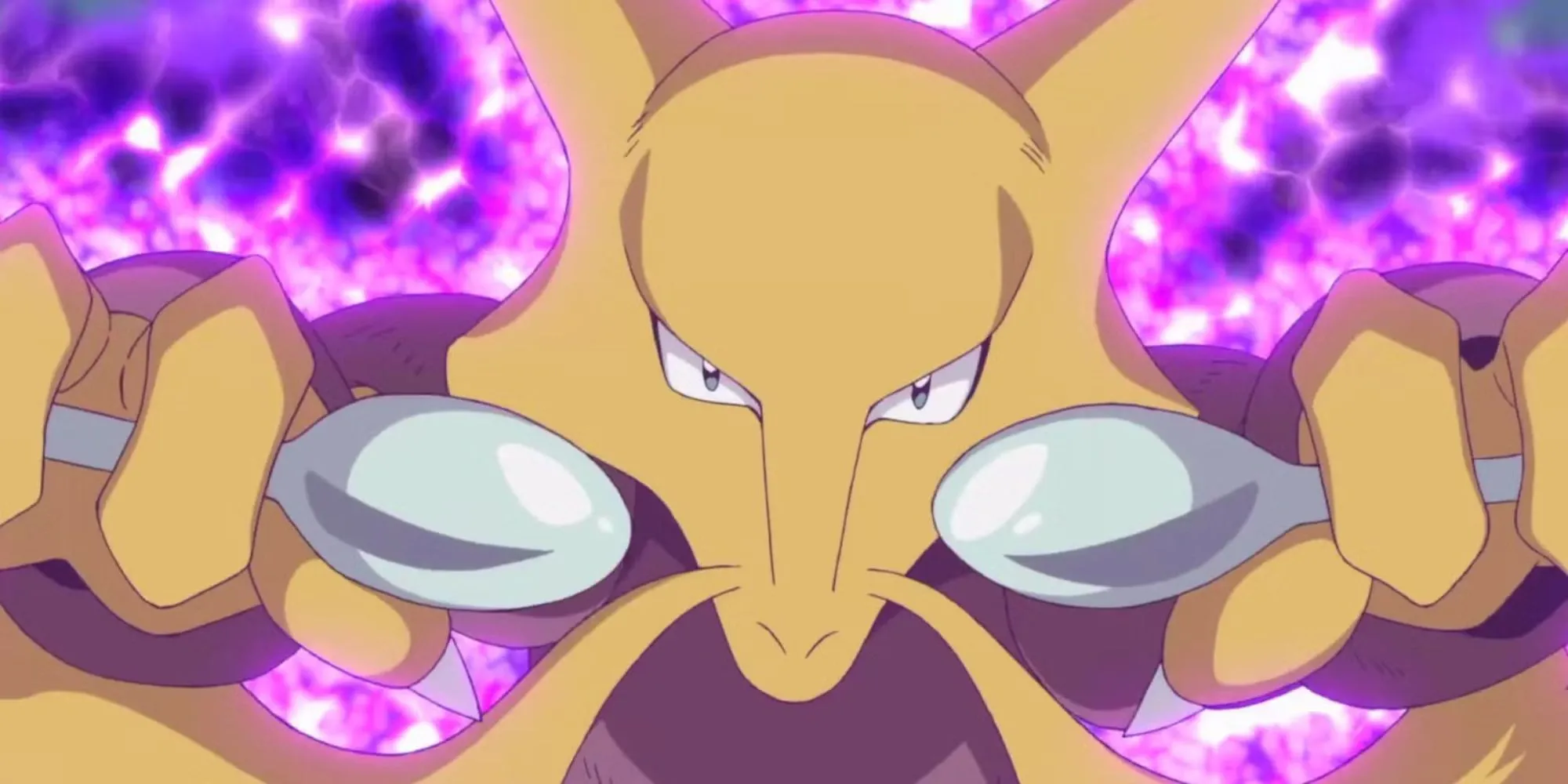 Alakazam minh họa sức mạnh Psychic trong Pokémon Red thế hệ đầu