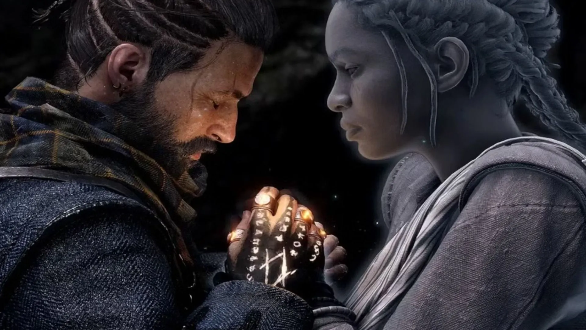 Ảnh bìa Banishers: Ghosts of New Eden, phong cách tối tăm và nặng tâm lý