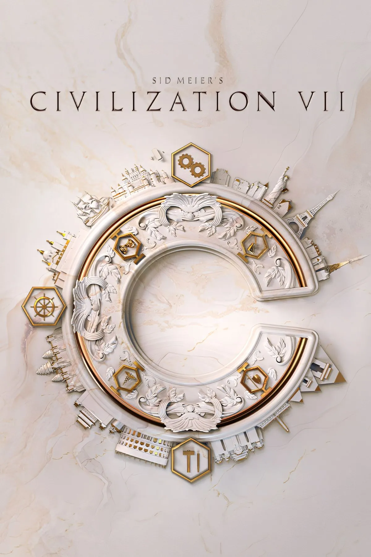 Ảnh bìa Civilization VII: artwork và biểu tượng bản cập nhật