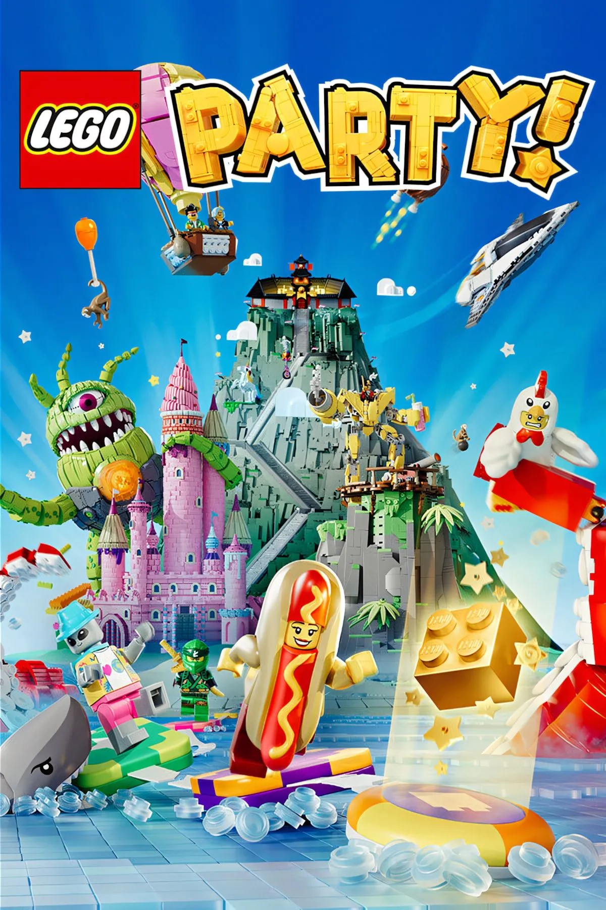 Ảnh bìa LEGO Party - cover art chính thức, logo và phong cách LEGO rực rỡ