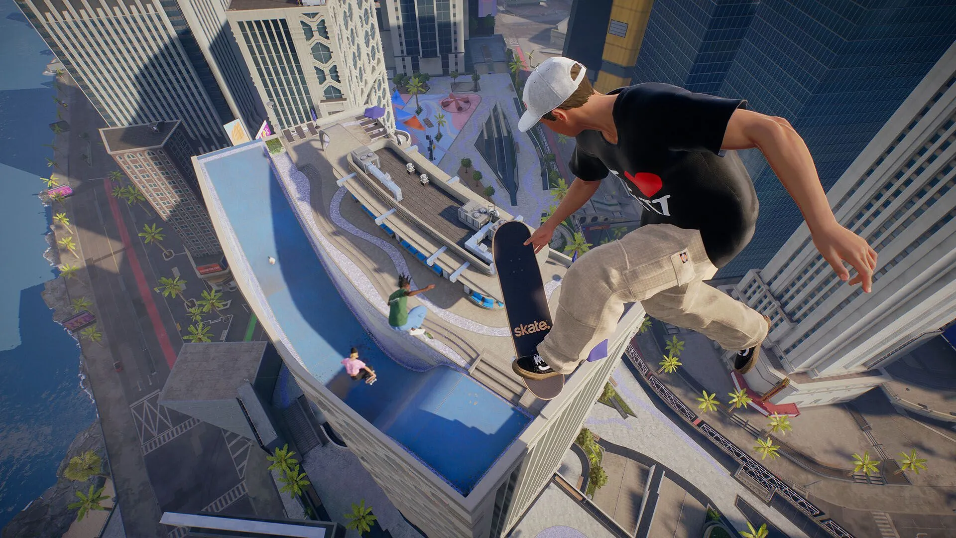 Ảnh bìa Skate Early Access - San Vansterdam trong game, cảnh quan thành phố dành cho trượt ván đa người