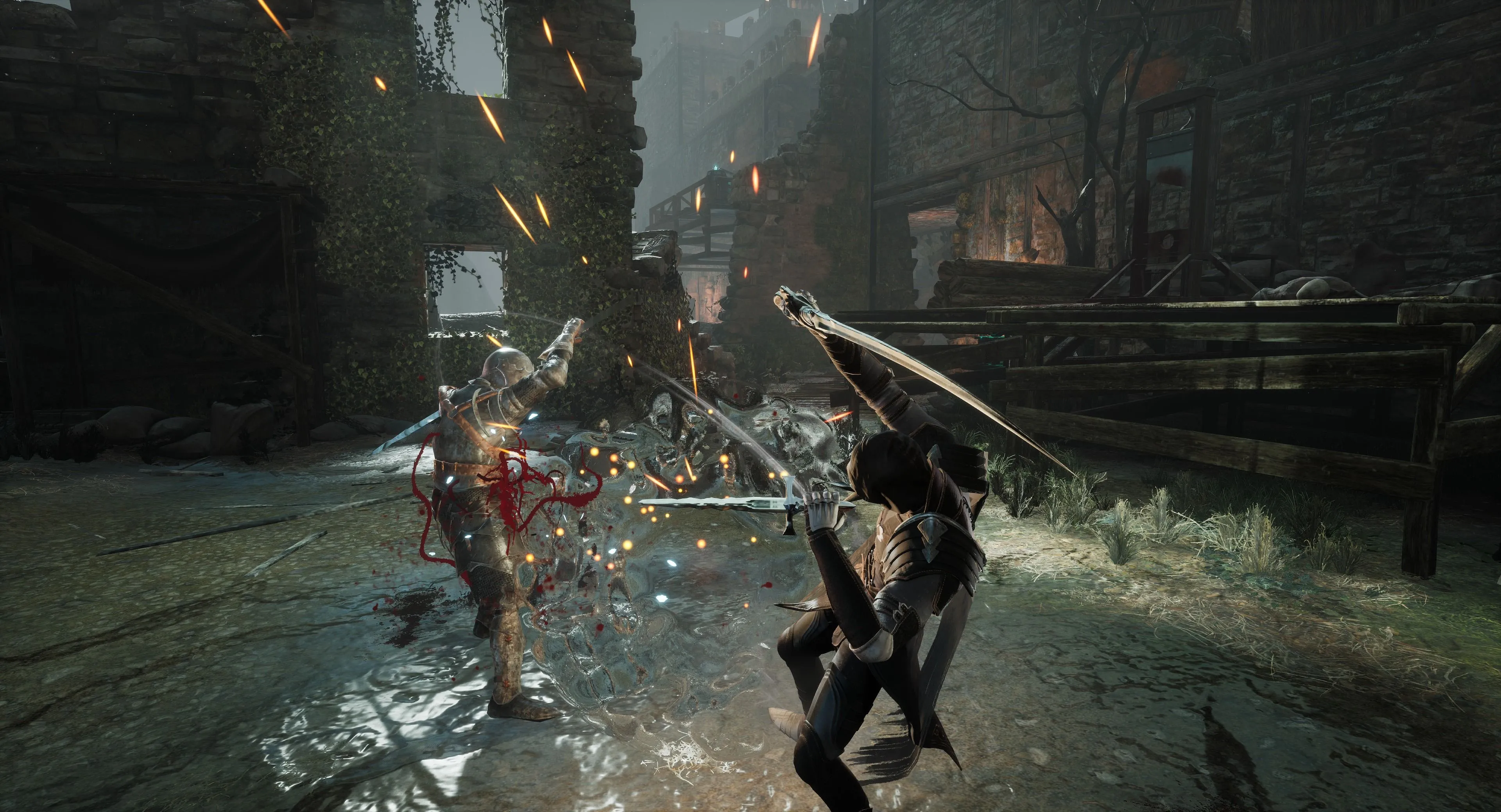 Ảnh bìa Thymesia thể hiện phong cách gothic, vũ khí bệnh dịch trong gameplay
