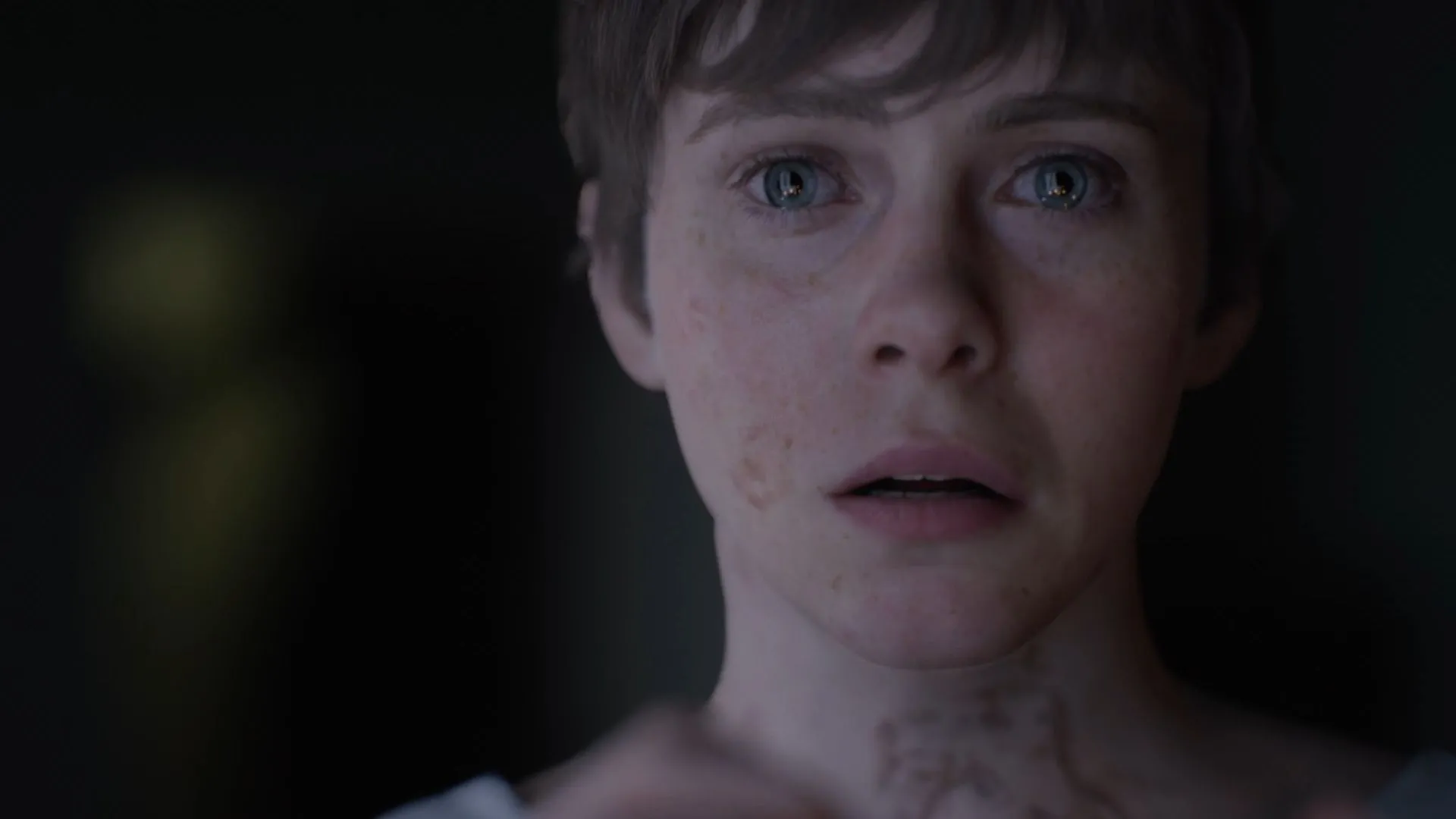 Ảnh chụp màn hình game OD của Hideo Kojima, cảnh nghệ thuật u ám liên quan đến chủ đề thu phí và quái vật