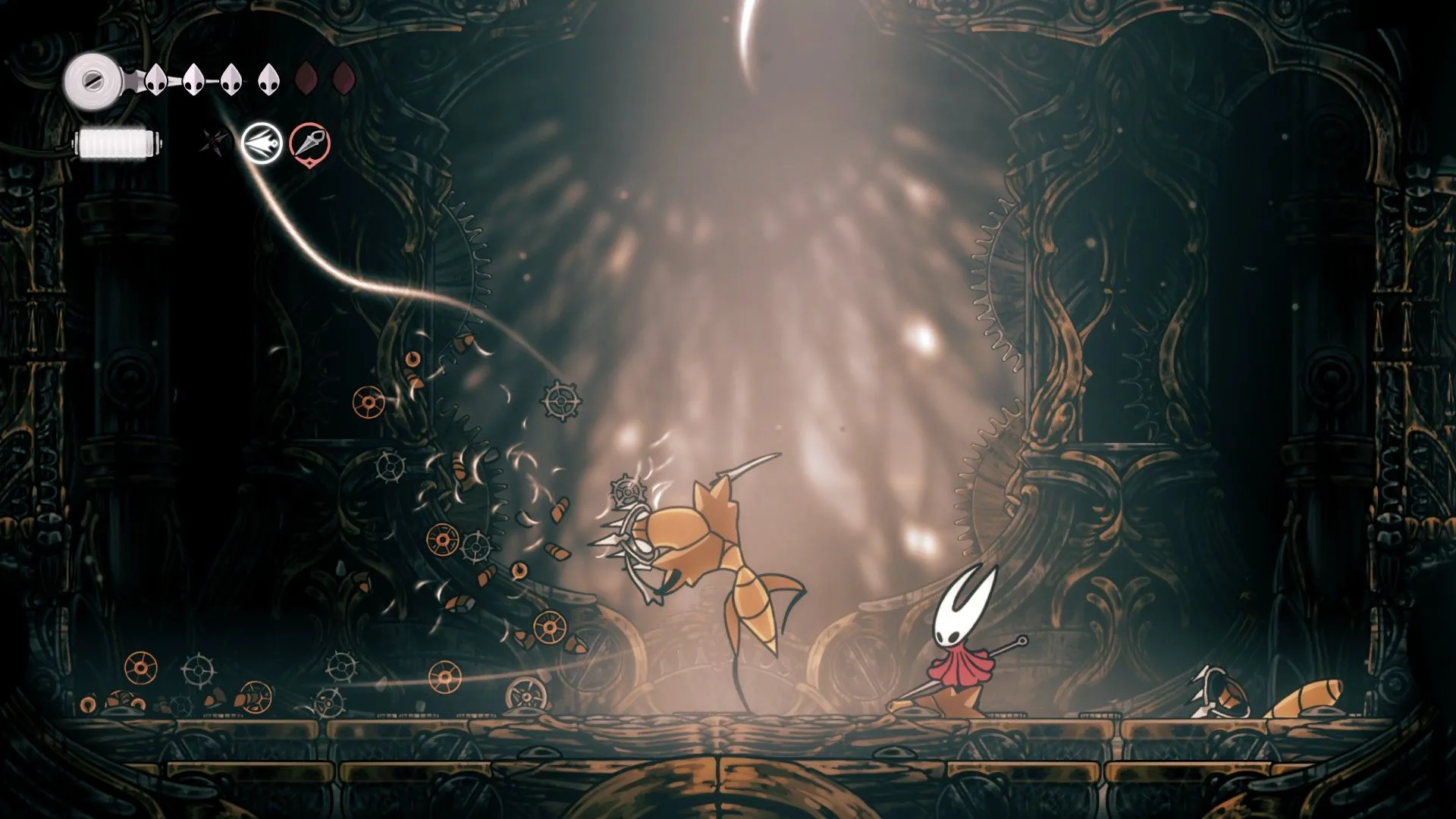 Ảnh: Cogwork Dancer ở pha cuối cùng trong Silksong