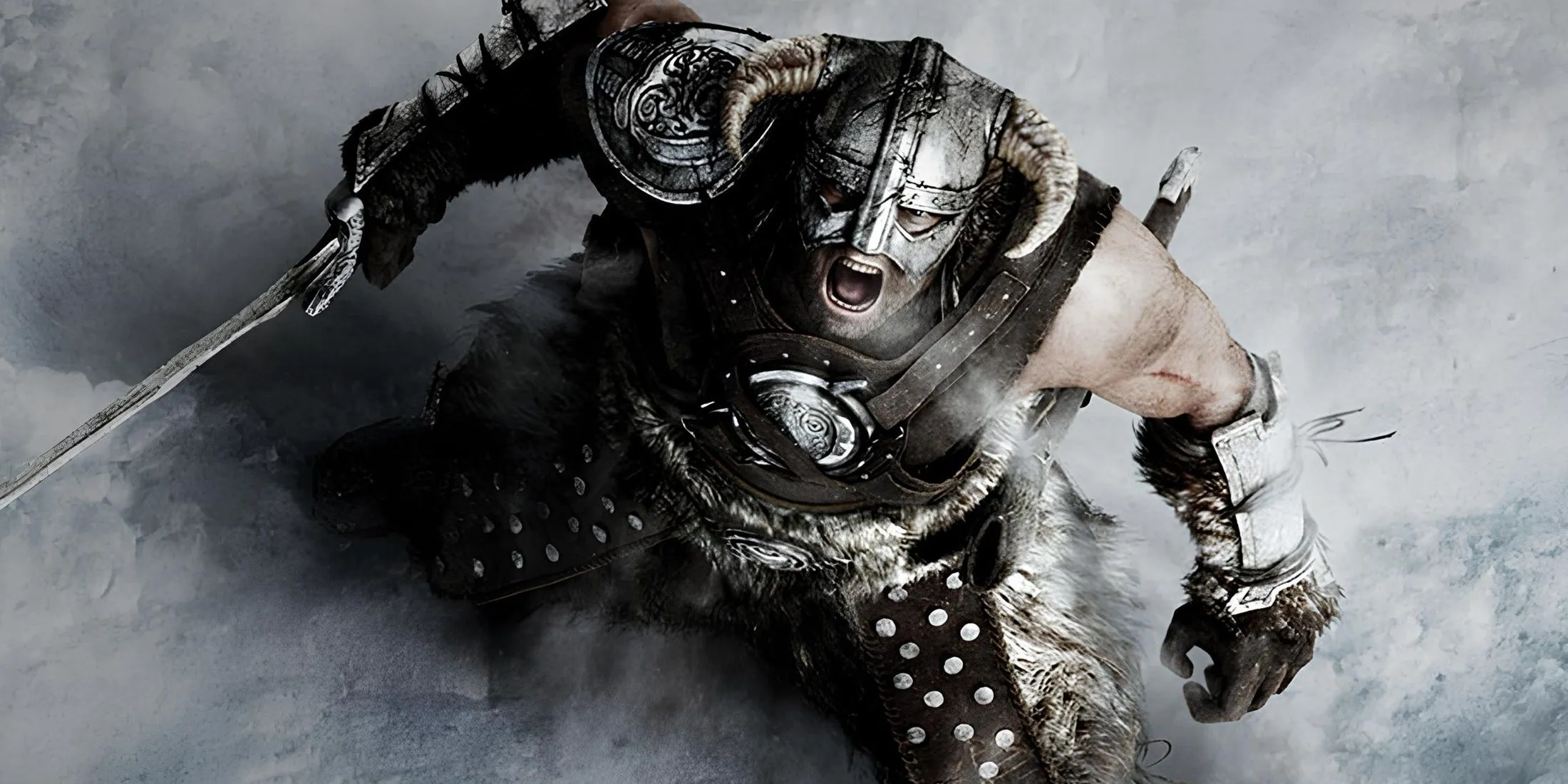 Ảnh Dragonborn trong Skyrim phản ánh không khí thế giới mở, phép thuật và chiến đấu mê hoặc