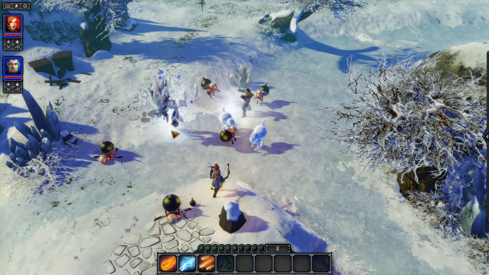 Ảnh gameplay Divinity: Original Sin 2 với hệ thống chiến đấu theo lượt và tương tác môi trường đa dạng