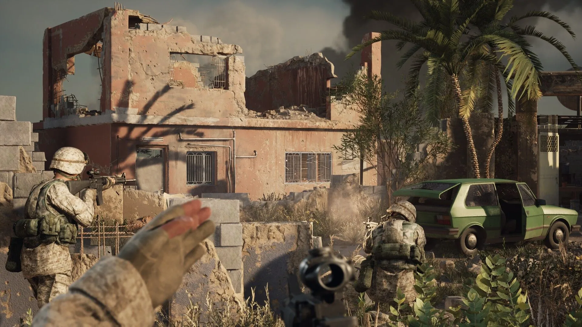 Ảnh gameplay Six Days in Fallujah — giao tranh đô thị và phối hợp đồng đội