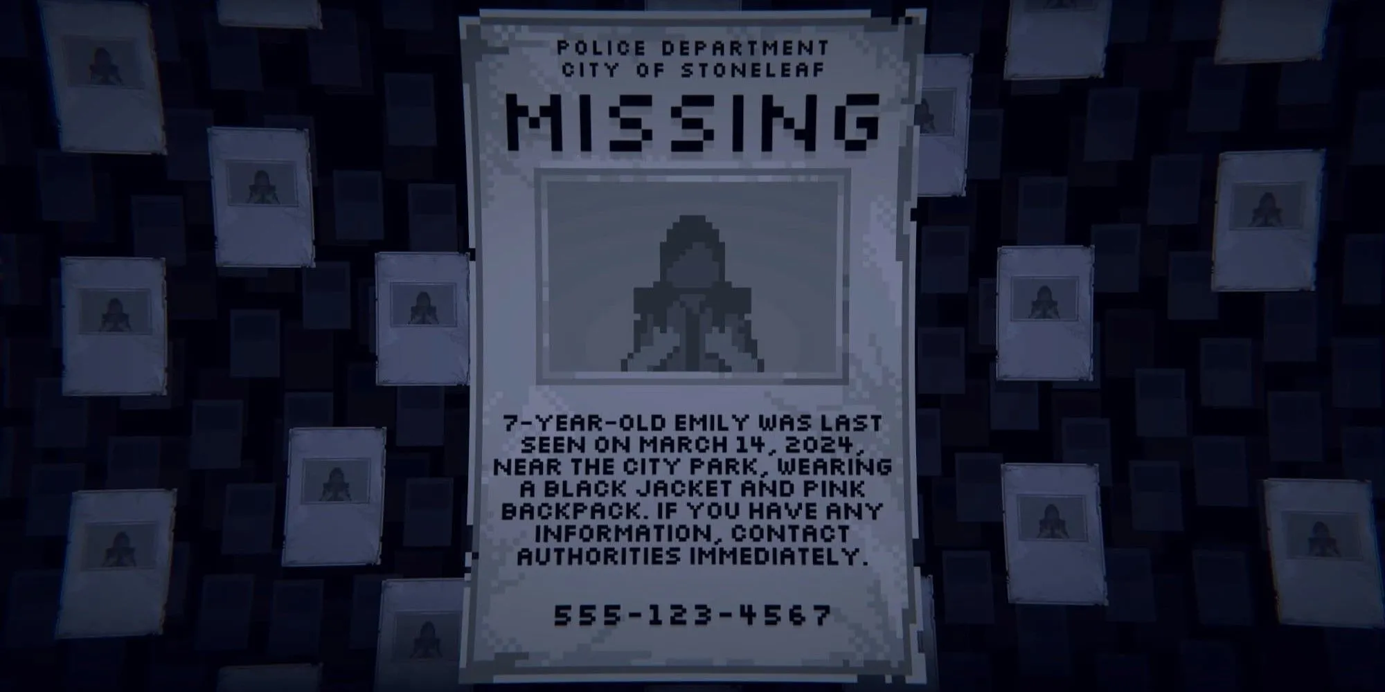 Áp phích thiếu vắng ở Last Report, tạo cảm giác cô lập trong rừng quốc gia