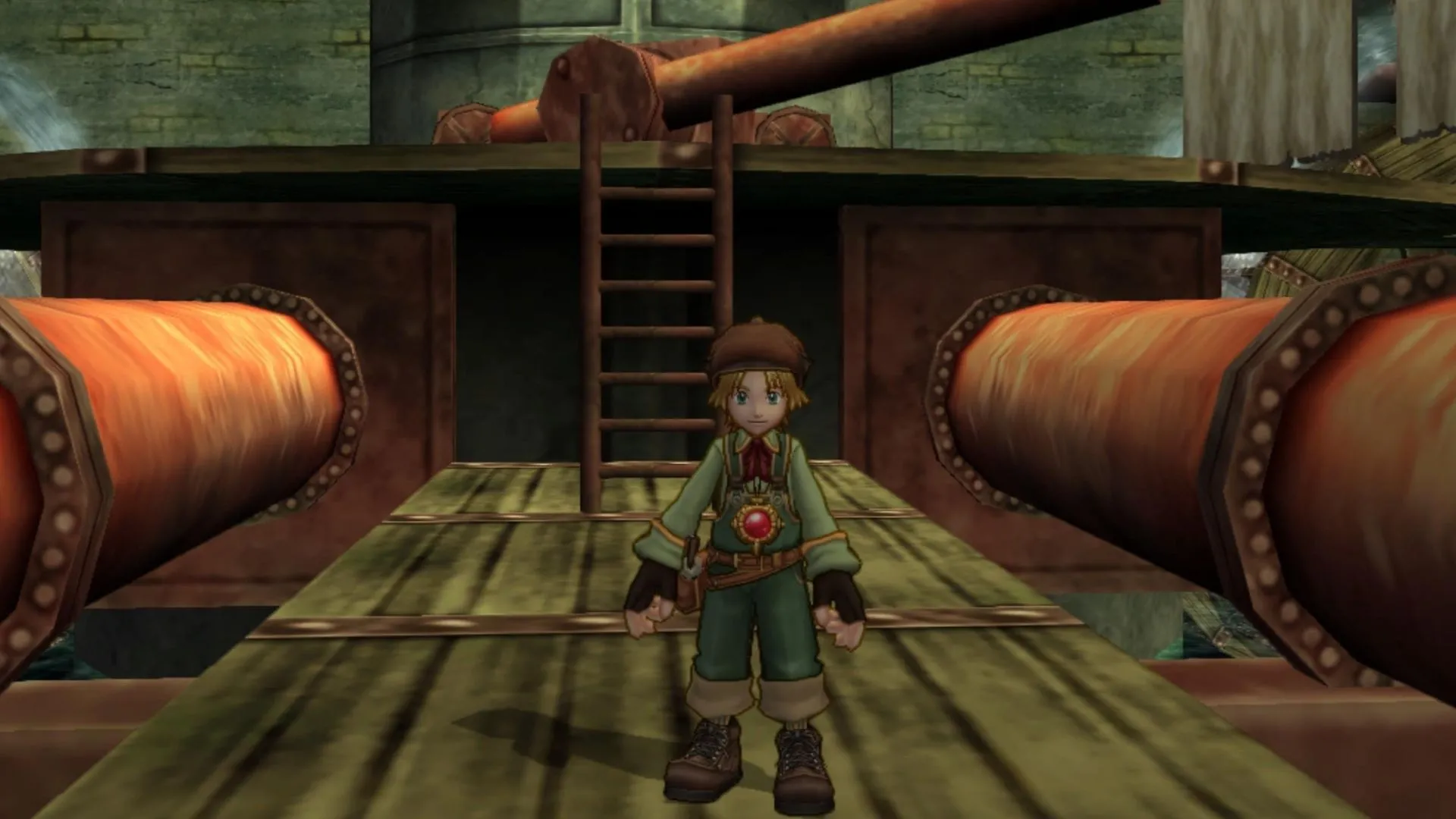 Artwork Dark Cloud 2 minh họa phong cách đồ họa tươi sáng và yếu tố phiêu lưu thời gian của trò chơi