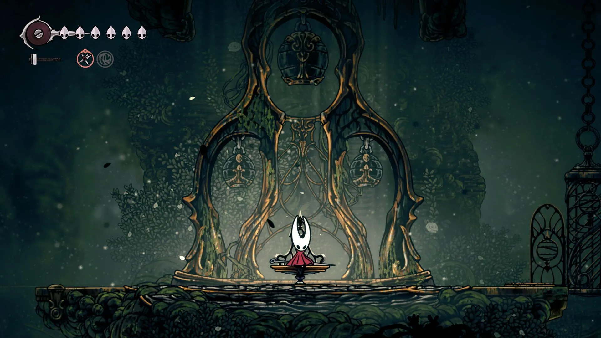 Bench trong Shellwood của Hollow Knight Silksong
