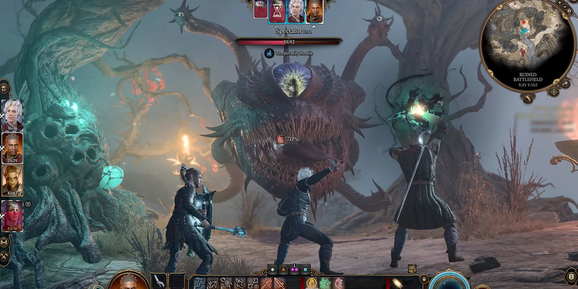 BG3 combat party — chiến đấu mang tính giải đố và nhiều lựa chọn