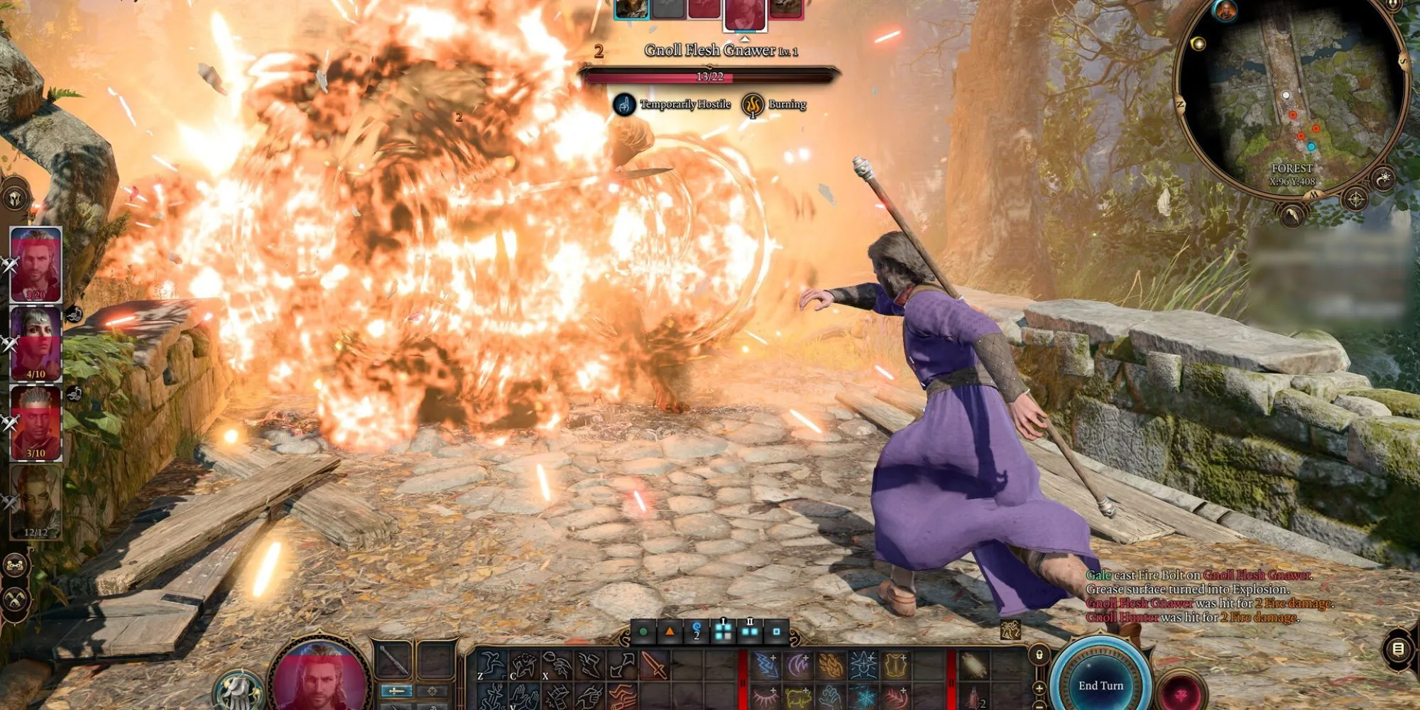 BG3 stress test — chiến đấu mang tính biến hóa cao, sử dụng phép và môi trường