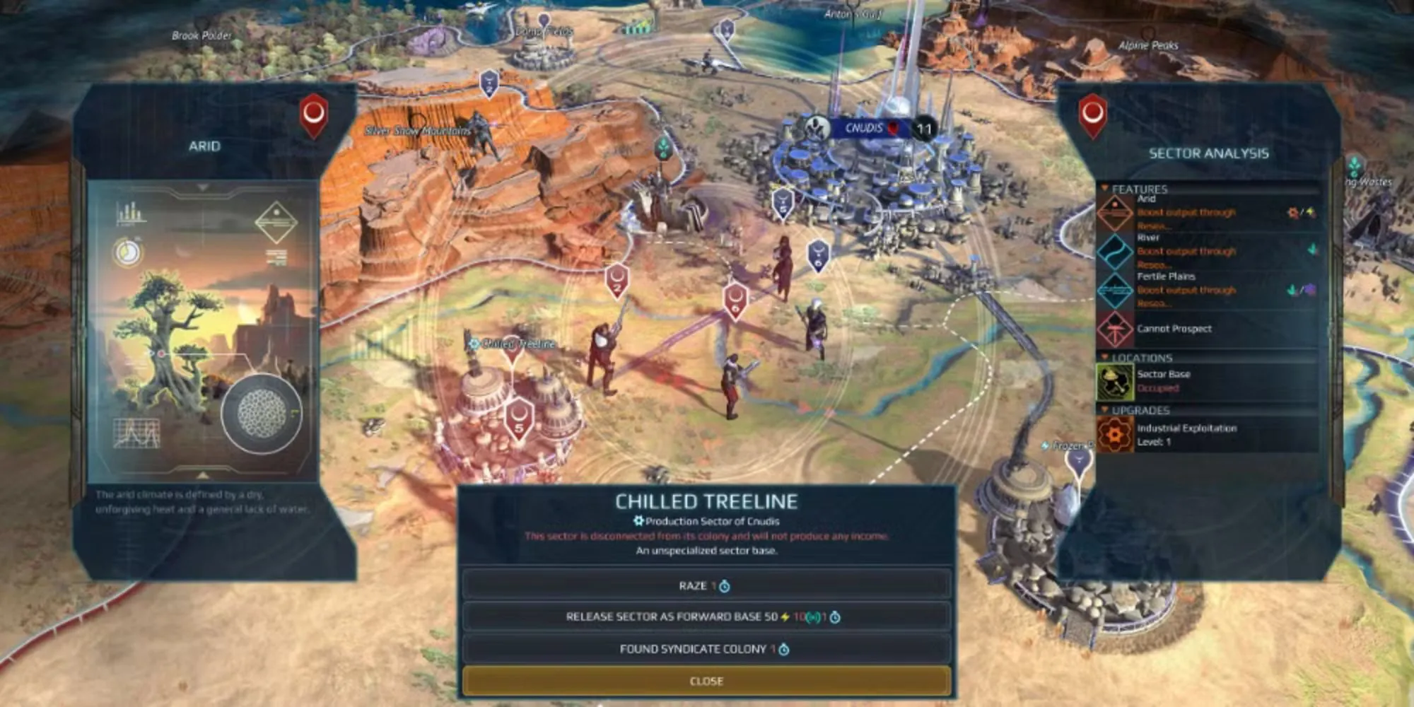 Bìa Age of Wonders: Planetfall, cảnh chiến đấu tương lai