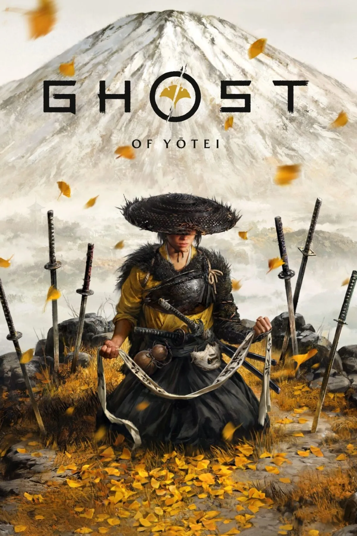 Bìa Ghost of Yōtei trên trang đánh giá, thể hiện phong cảnh băng tuyết và nhân vật chính Atsu