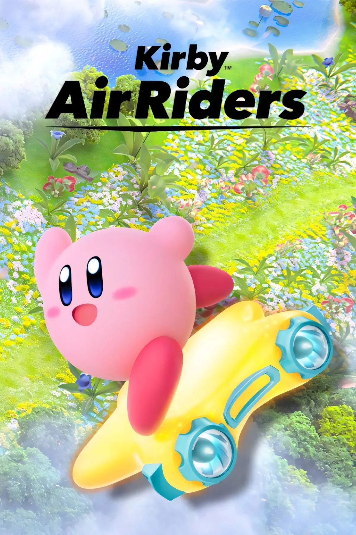 Bìa Kirby Air Riders – poster quảng bá Global Test Ride và chế độ Road Trip