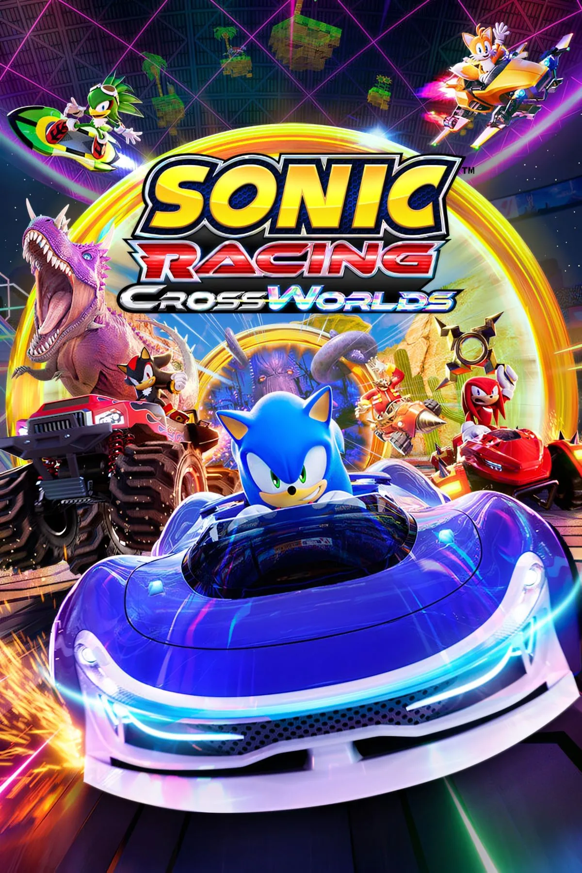 Bìa Sonic Racing: CrossWorlds cùng thông tin phát hành và nền tảng đa hệ