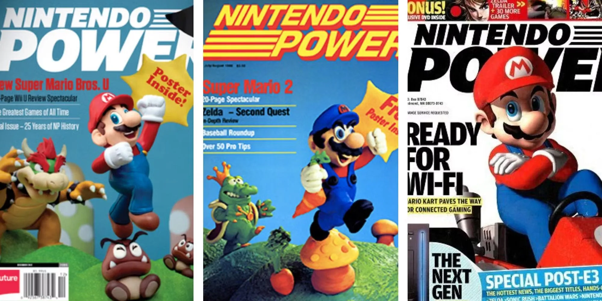 Bìa tạp chí Nintendo Power, tài liệu lịch sử về thiết kế tay cầm SNES