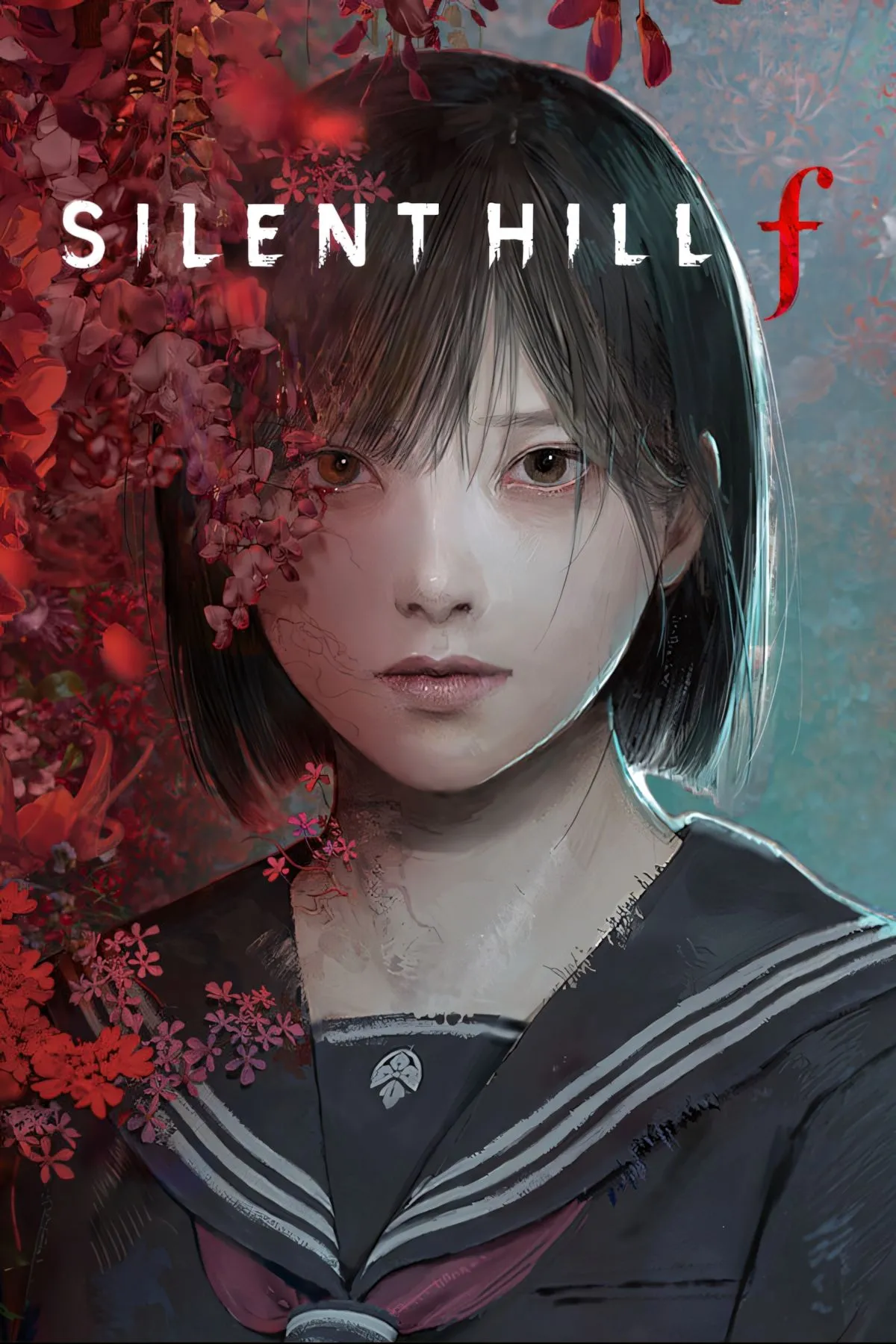 Bìa trang tag Silent Hill f, minh họa logo và thông tin nền tảng phát hành