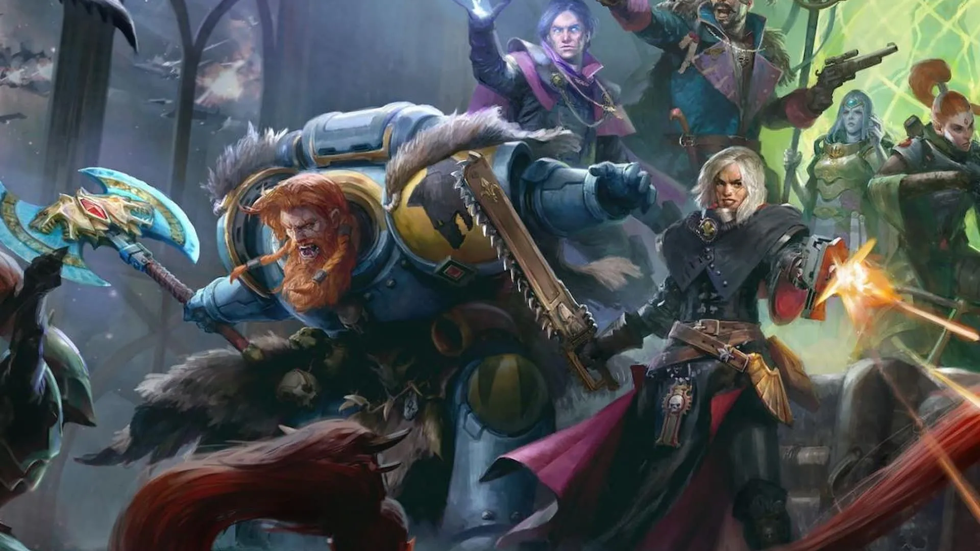 Bìa Warhammer 40,000: Rogue Trader với phong cách nghệ thuật Gothic của Owlcat