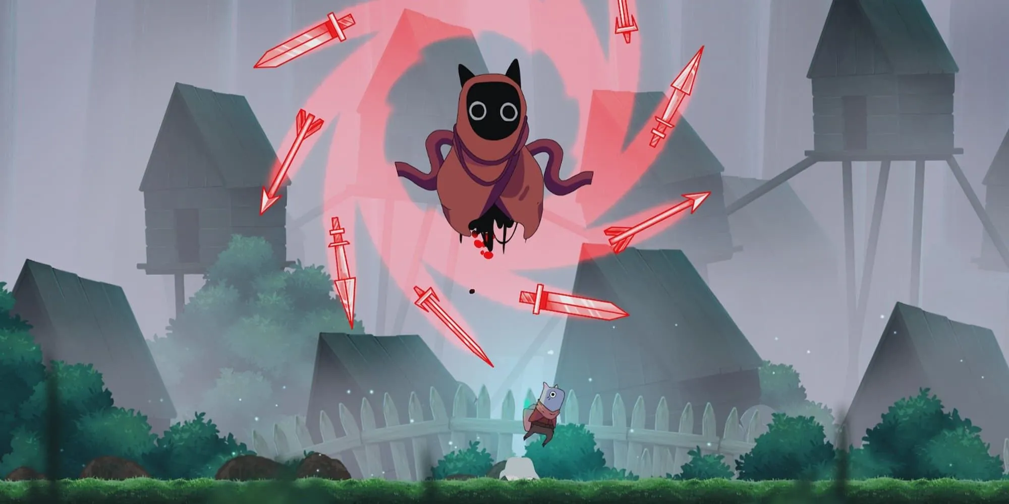 Boss mèo trong Islets — Metroidvania đáng yêu với hệ thống đảo bay và thách thức khó nhằn