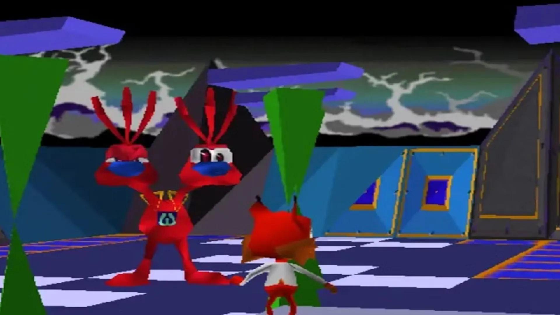 Bubsy 3D trên PS1 với đồ họa 3D thô và điều khiển kém