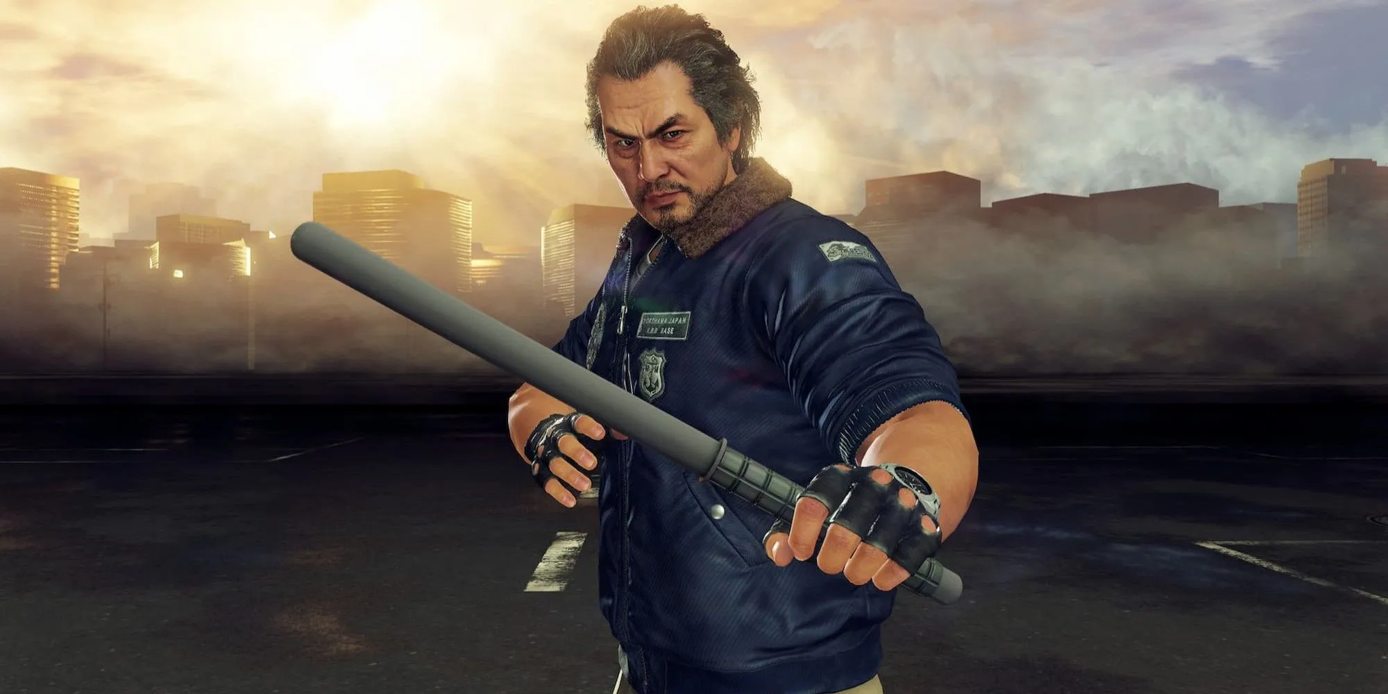 Cầm gậy bóng chày trong Yakuza Like a Dragon, minh họa sát thương theo combo trong trận đấu đường phố