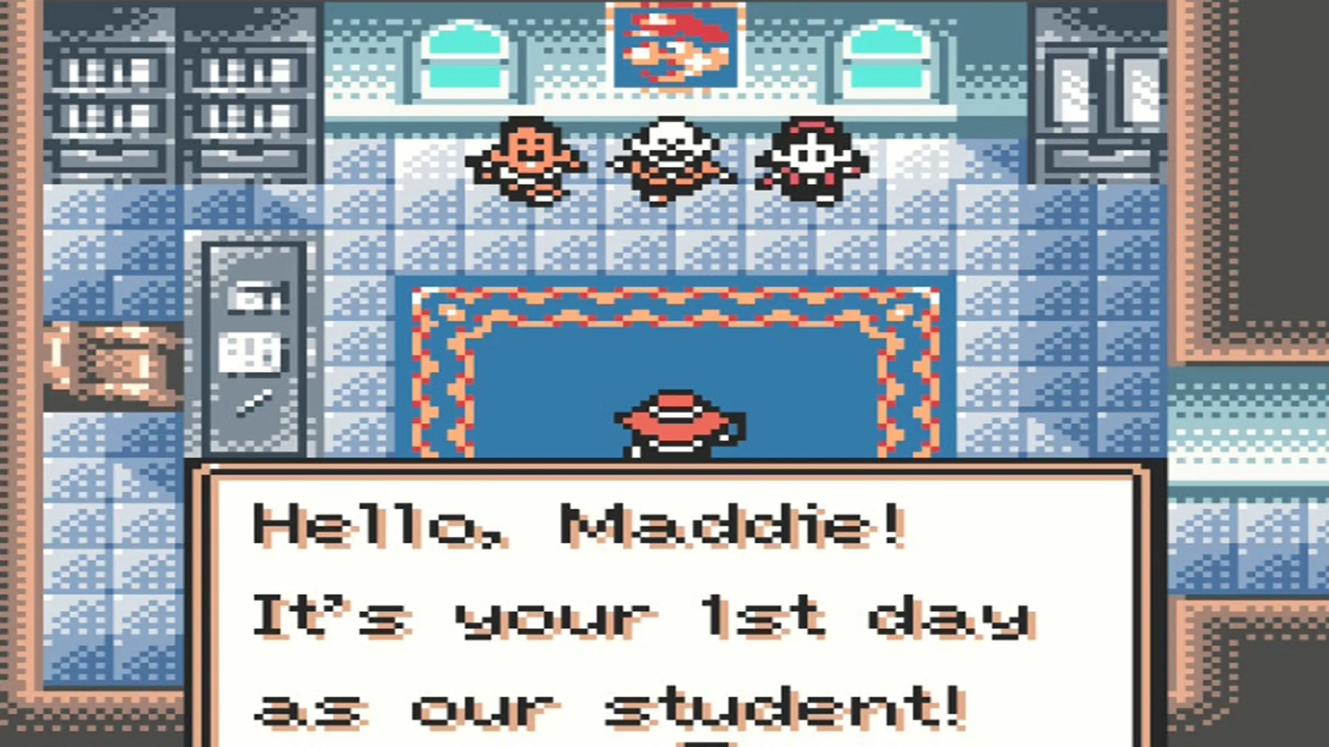 Cảnh đối thoại nhẹ nhàng trong Mario Golf GBC