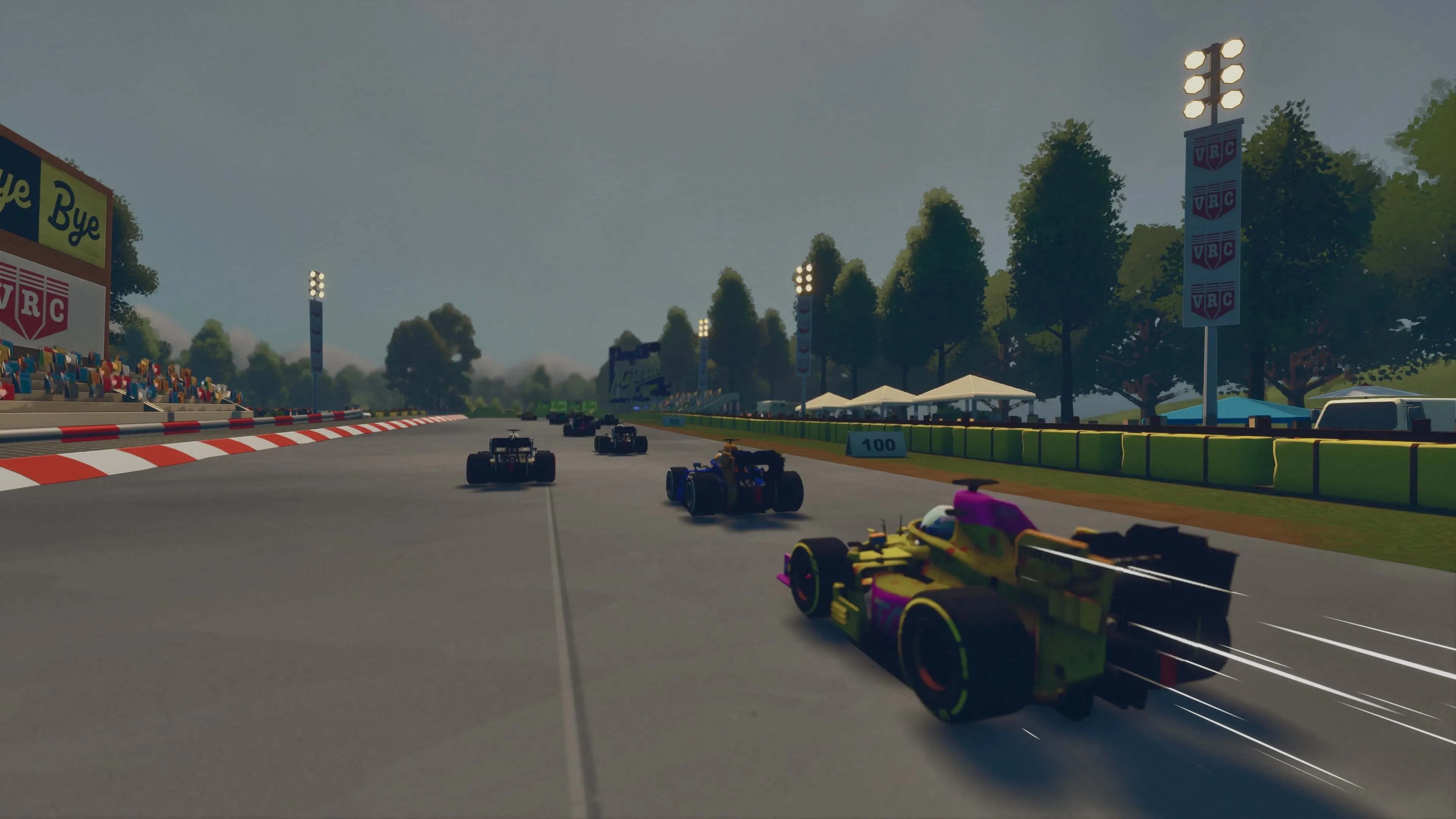 Cảnh đua nhanh, hệ thống HUD hiển thị WRS và chỉ số lốp