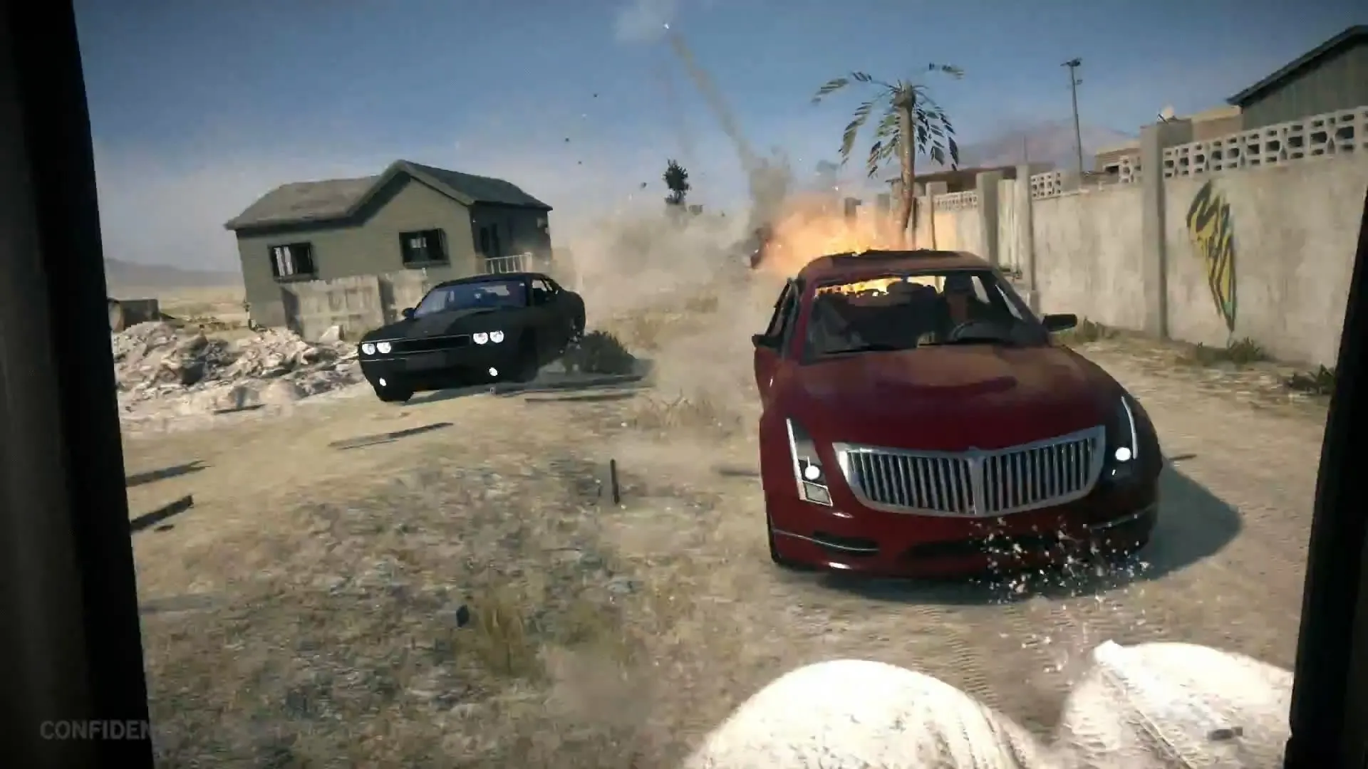 Cảnh gameplay Battlefield Hardline với chủ đề cảnh sát và tội phạm đô thị