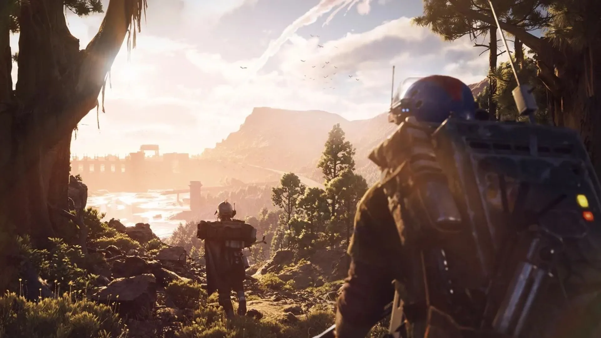 Cảnh quay cinematic Arc Raiders minh họa xu hướng phát triển game AAA và thách thức doanh số bán lẻ