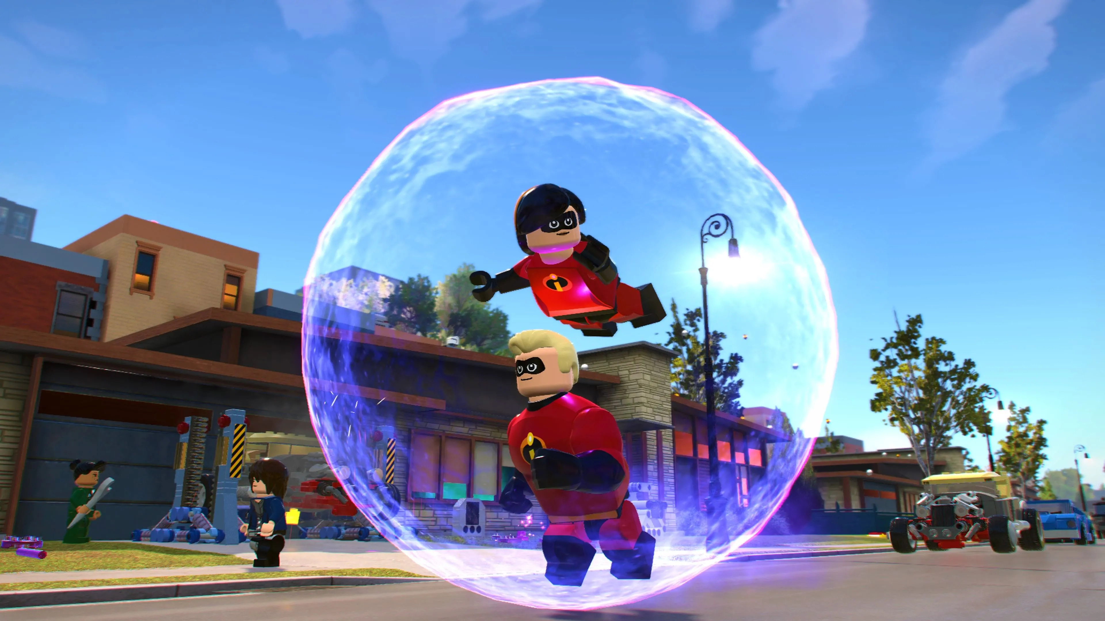 Cảnh trong LEGO The Incredibles, trải nghiệm hợp tác cho gia đình