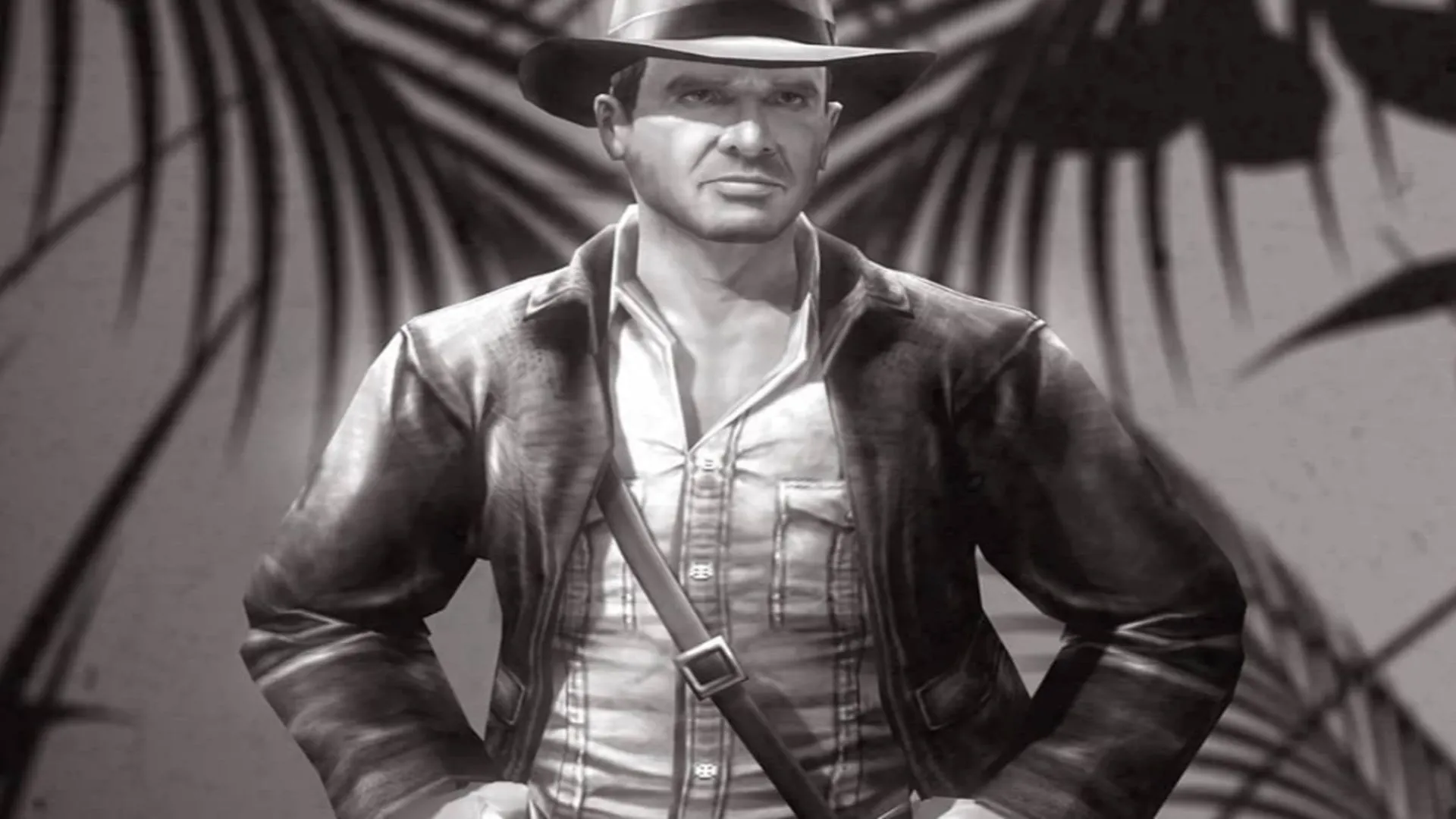 chân dung Indiana Jones phong cách game hành động third-person, ý tưởng PS2/Xbox