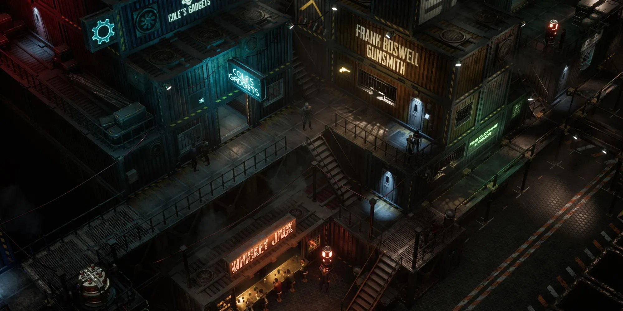 Chợ trên tàu Colony Ship — minh họa hệ phái và lựa chọn định cư