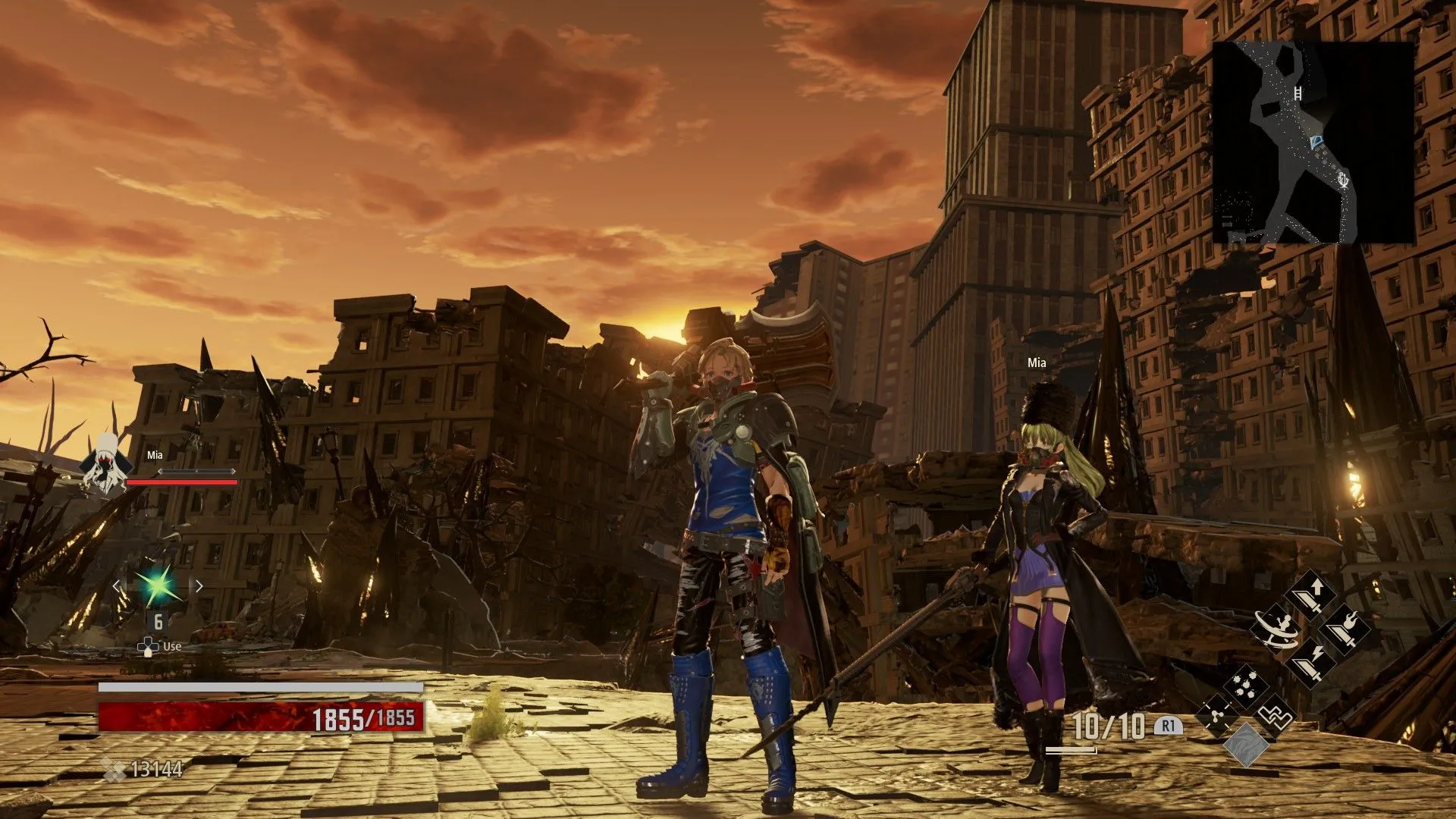 Code Vein artwork nhân vật trong giao tranh, thể hiện phong cách anime-Soulslike