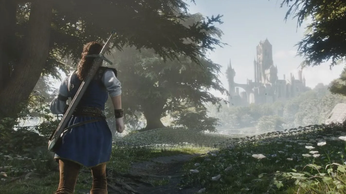Concept art Fable cho thấy gam màu cổ tích nhưng có chiều sâu thế giới mở