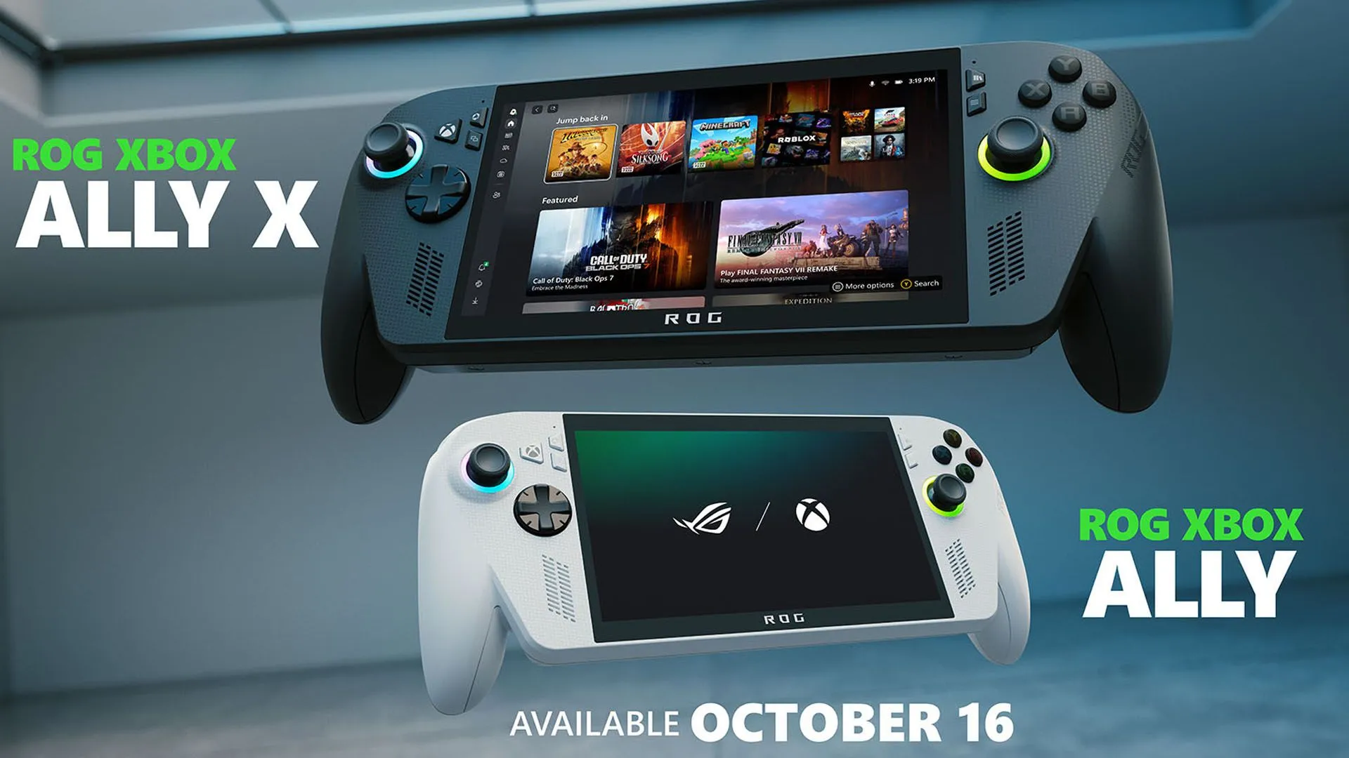 Công bố giá ROG Xbox Ally X và ROG Xbox Ally trên thông cáo báo chí của Microsoft, nổi bật mức giá và ngày mở bán