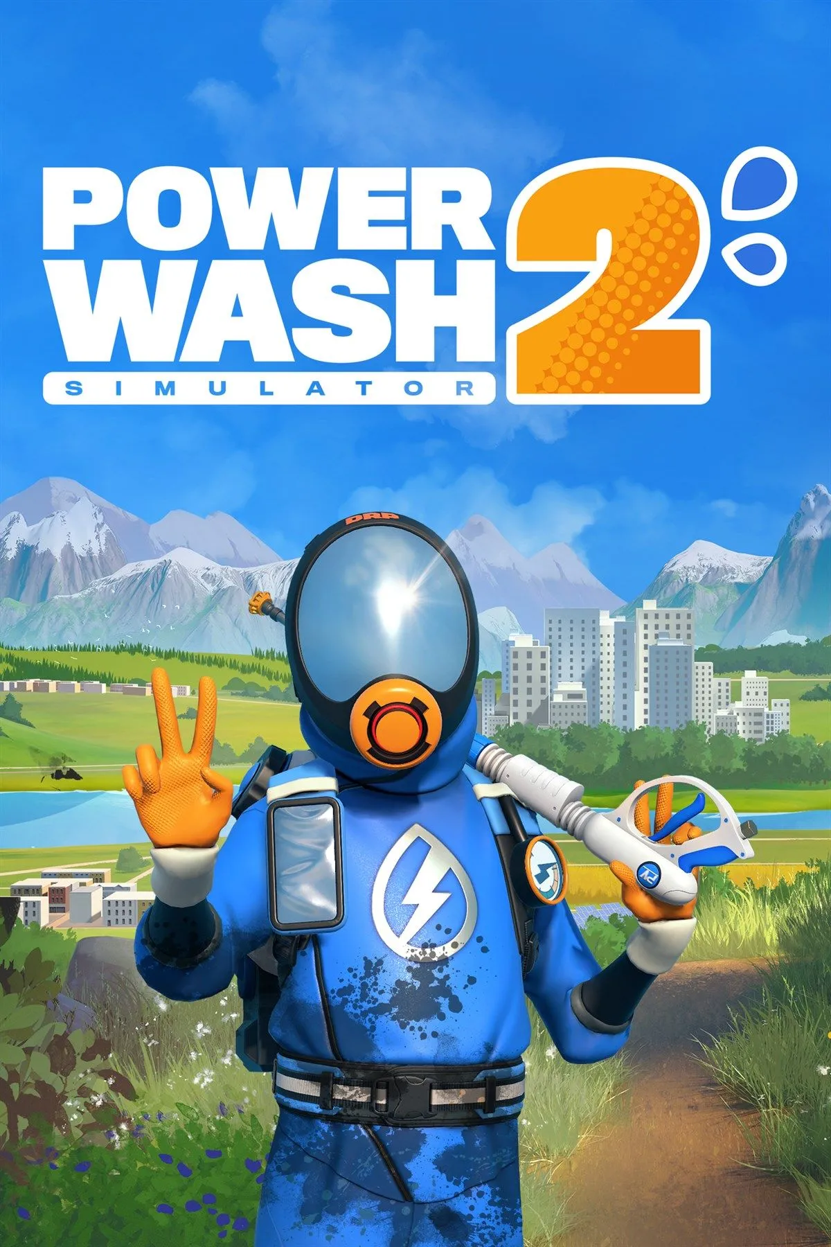 Cover art chính thức của PowerWash Simulator 2 trên trang Steam với logo và thông tin nền tảng