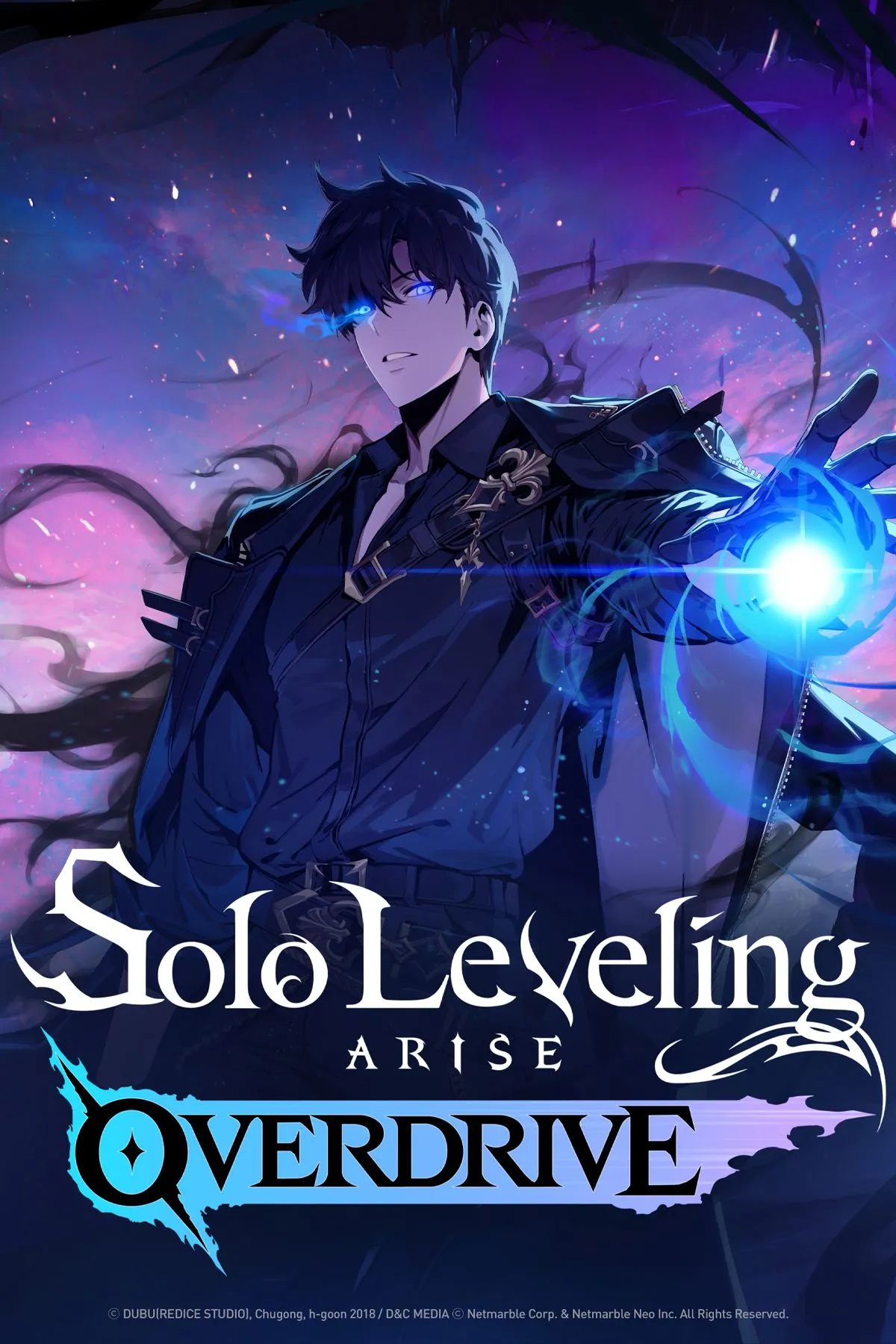 Cover art Solo Leveling ARISE OVERDRIVE — Sung Jinwoo trong hình thái Monarch