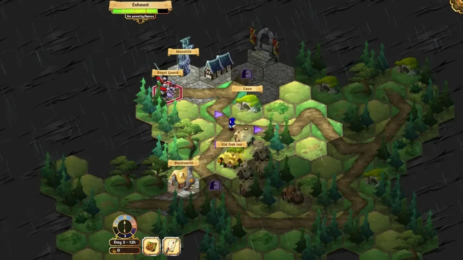Crowntakers: bản đồ hex và đội lính đánh thuê trong chiến thuật roguelike trung cổ