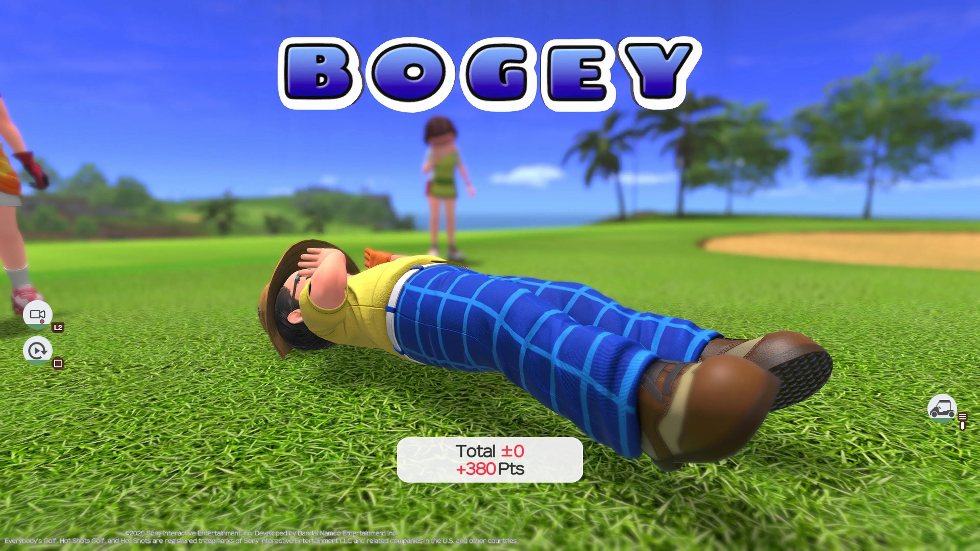 Cú swing bị giật trên Everybody's Golf Hot Shots - power meter không ổn định