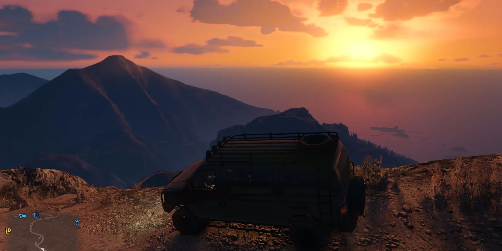 Cung đường hiểm trở lên Mount Chiliad, thử thách lái xe trong GTA V