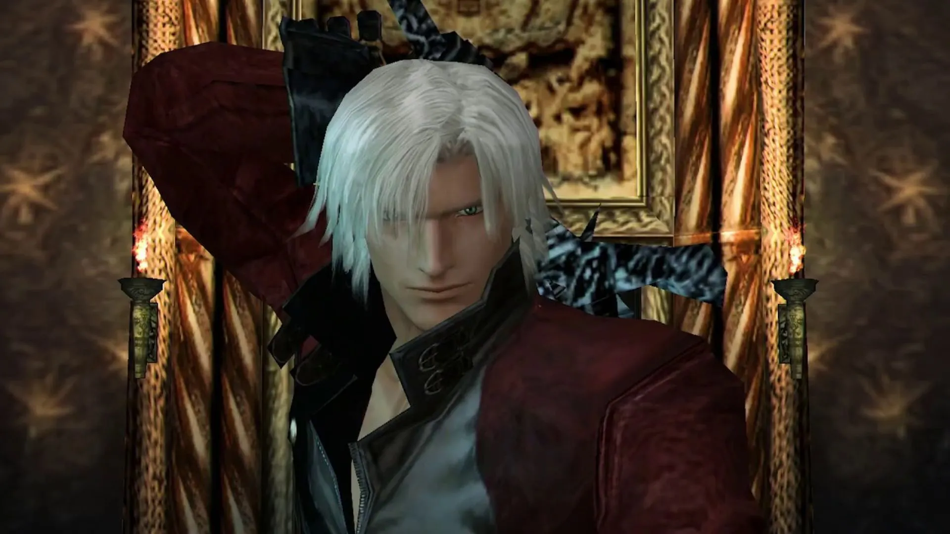 Dante trong Devil May Cry 2 với tông màu u ám giảm đi sự dữ dằn ban đầu