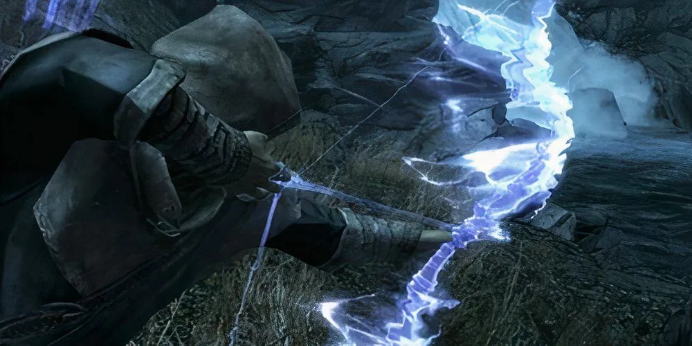 Dragonborn bắn cung ràng buộc trong Skyrim, minh họa Stealth Archer