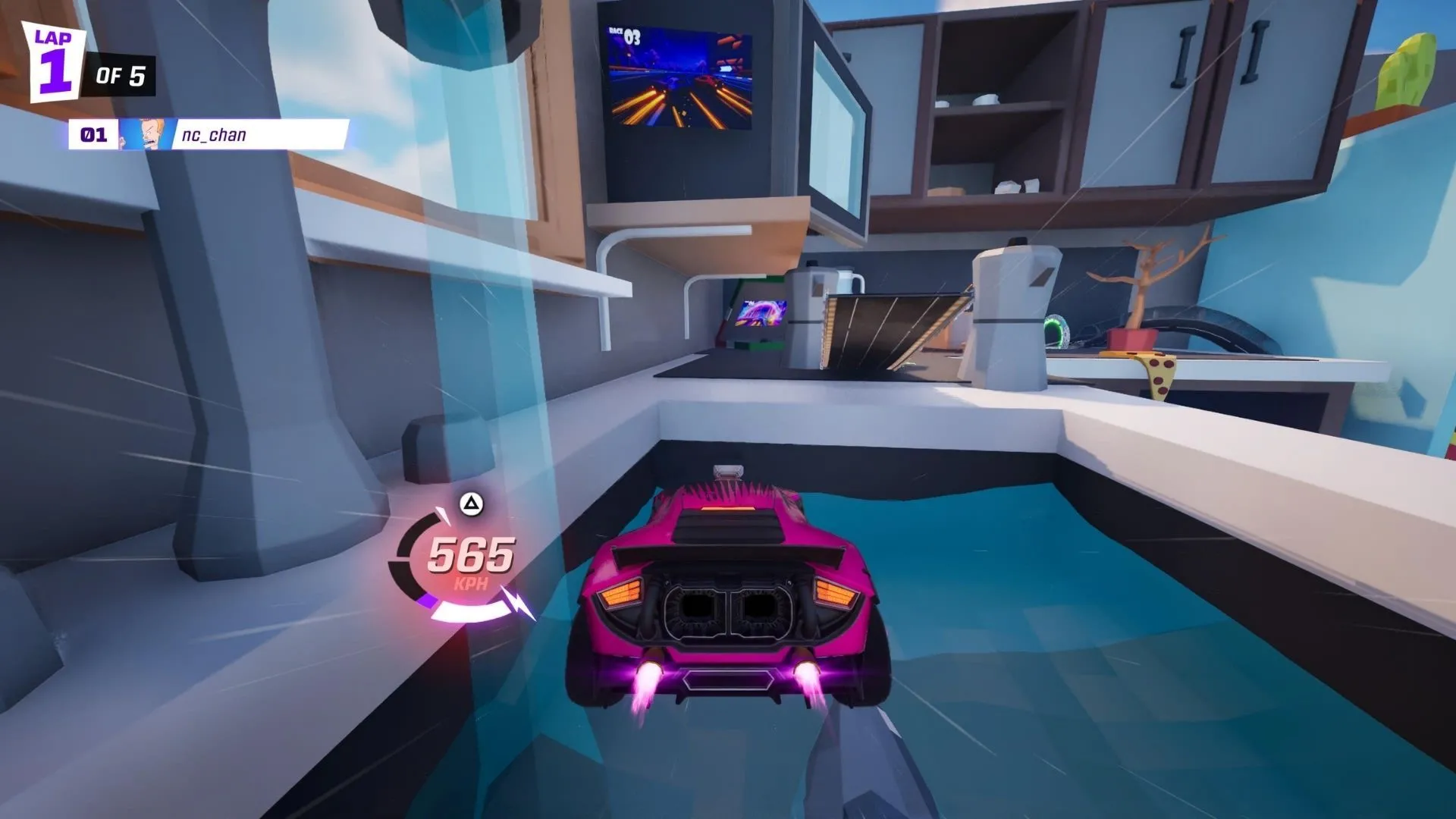 Đua trong nhà bếp - map Race In The Kitchen, cảm giác Toy Story