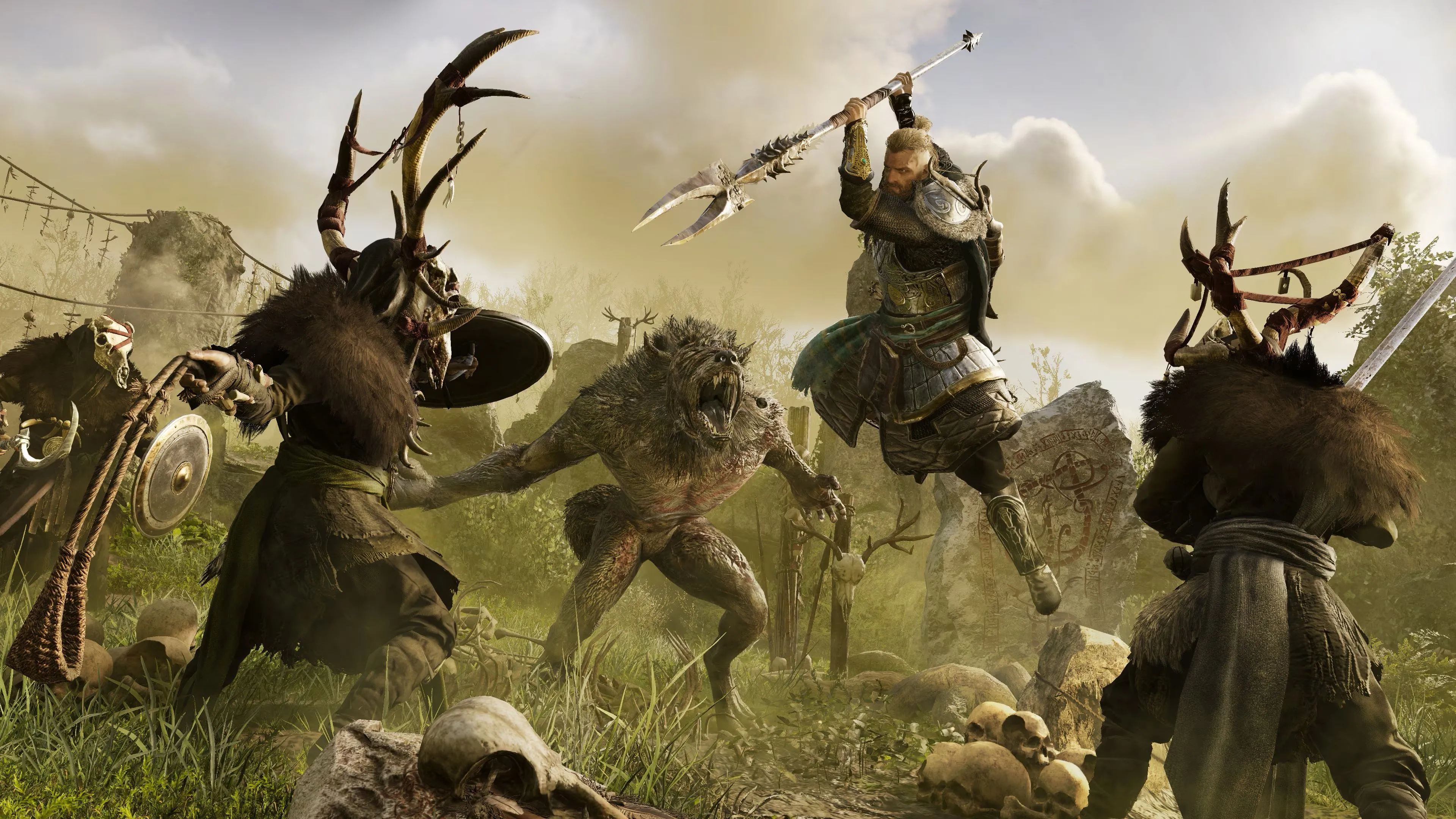 Eivor giữa cảnh quan Ireland trong Wrath of the Druids, phản ánh xung đột văn hóa và chính trị thời kỳ đó