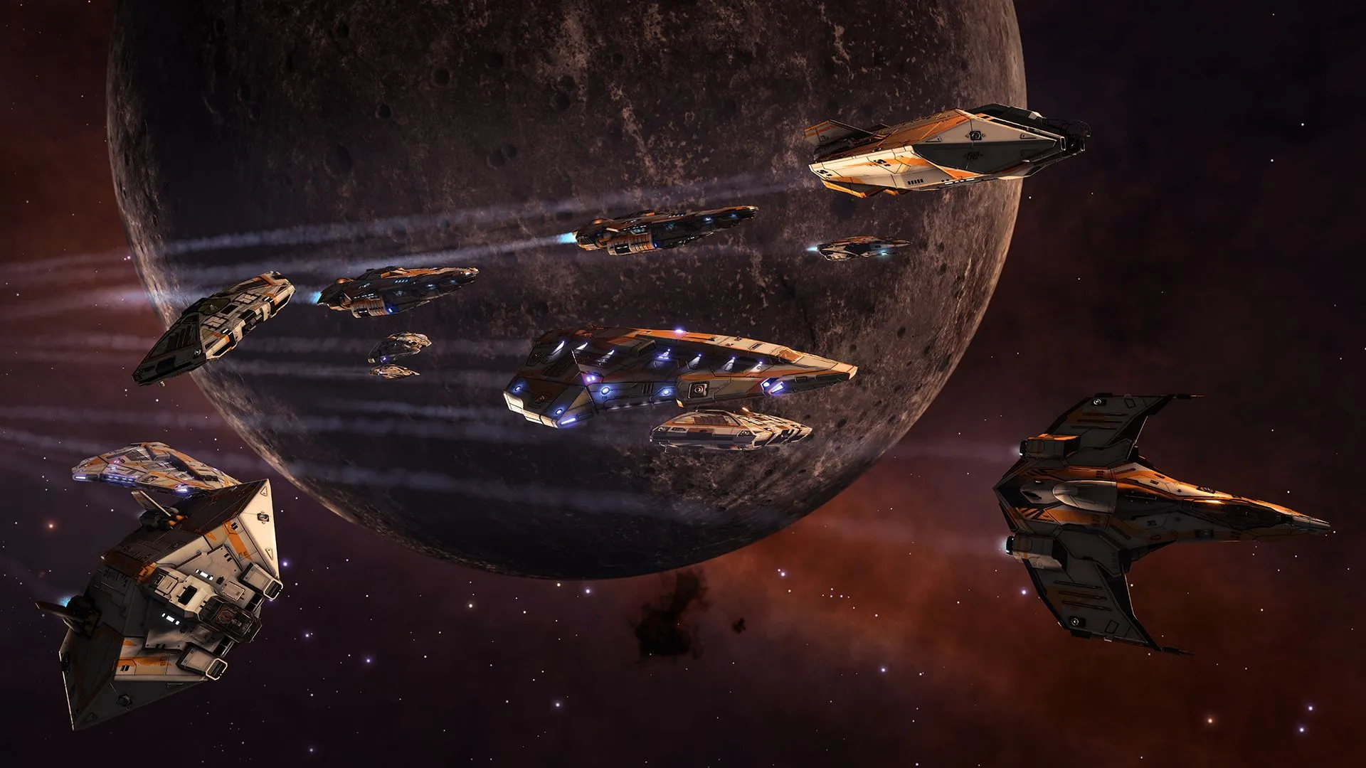 Elite Dangerous thể hiện bức ảnh trailer với không gian thực tế, mô phỏng tàu vũ trụ và hành trình dài