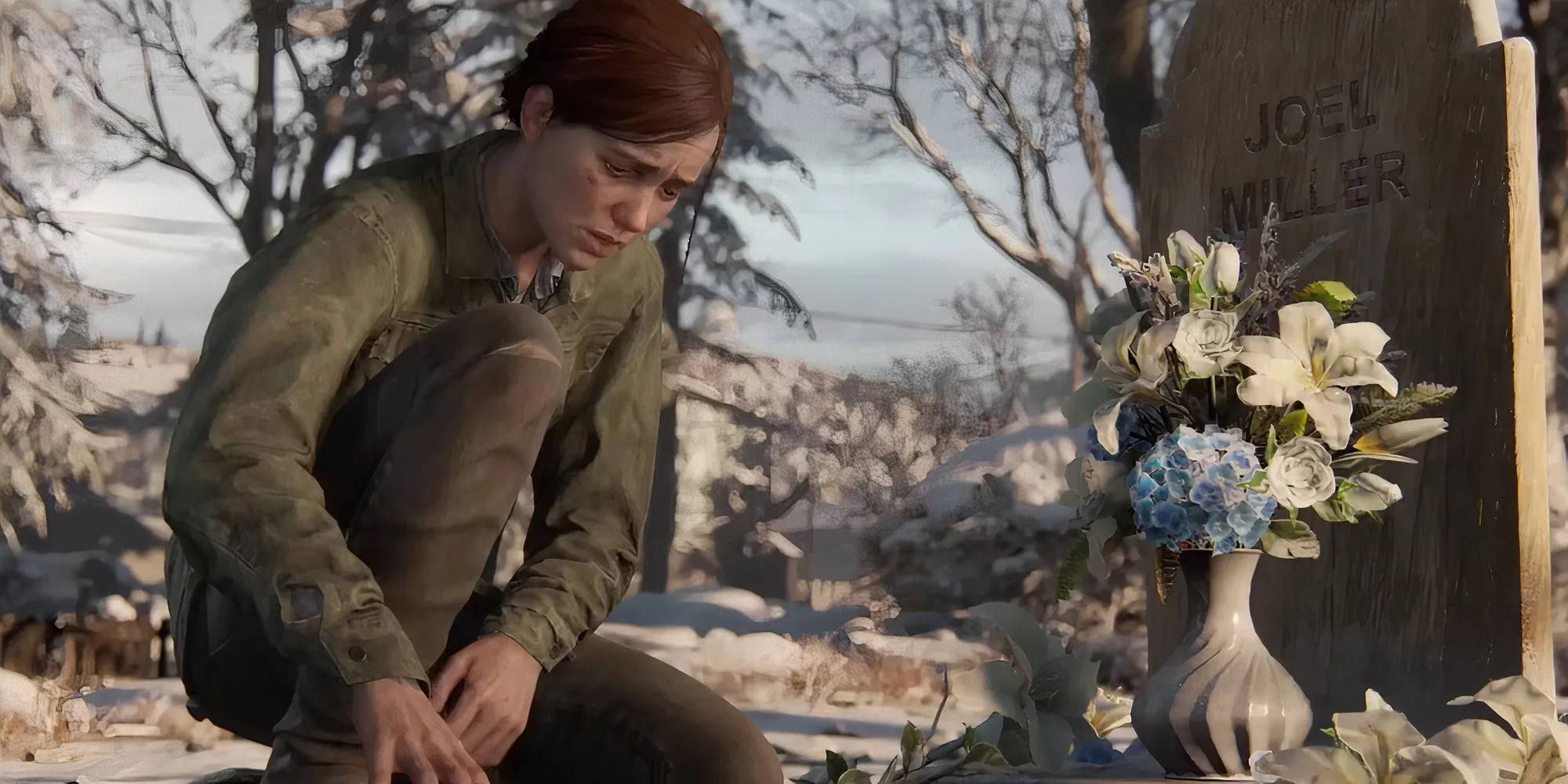 Ellie bên thi thể Joel trong The Last of Us Part II—khoảnh khắc định hình động cơ trả thù