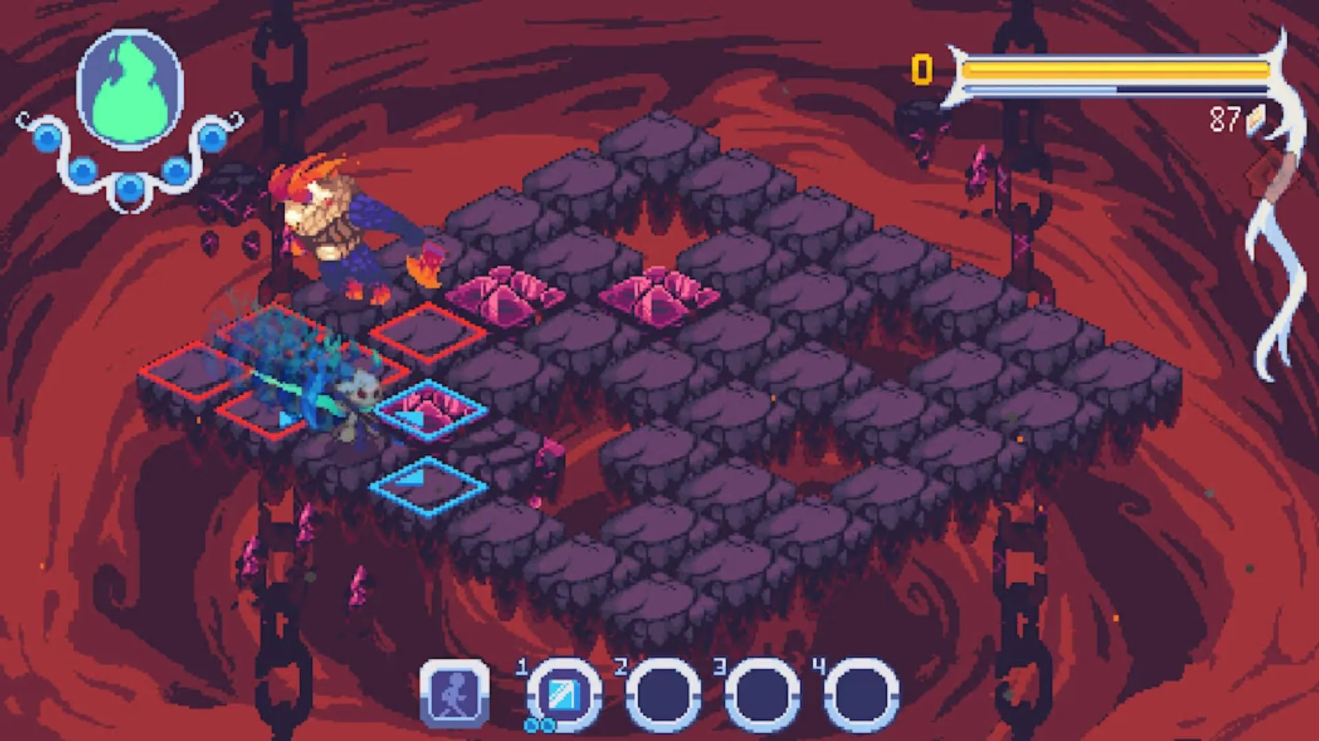 Evertried: chiến lược isometric với cơ chế kẻ địch chờ bạn di chuyển trong roguelike đầy thử thách